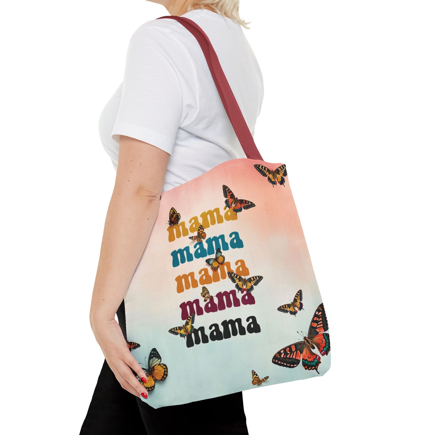 Colorful Mama Butterfly Tote Bag - Perfect for Moms on the Go