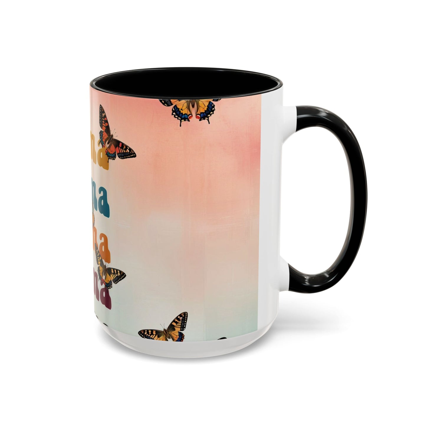 Coffee Mug - Butterfly Mama Accent Mug for Moms