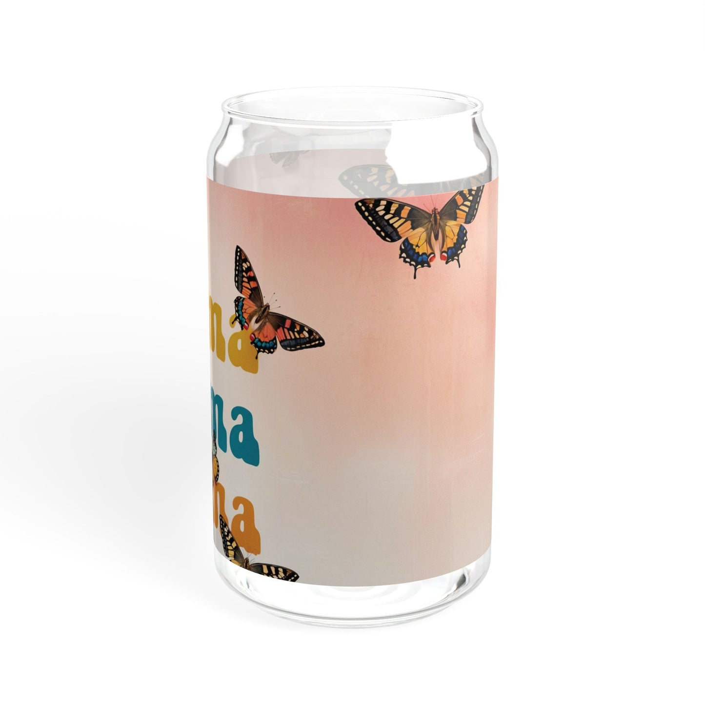 Mama Butterfly Sipper Glass - 16oz Eco-Friendly Drinkware