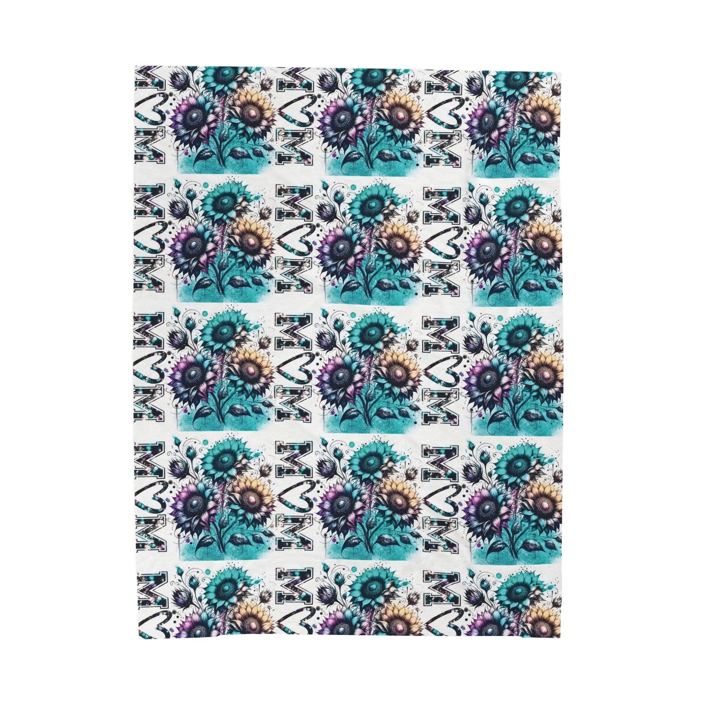 Cozy Floral Velveteen Plush Blanket - Perfect for Gifting and Home Decor