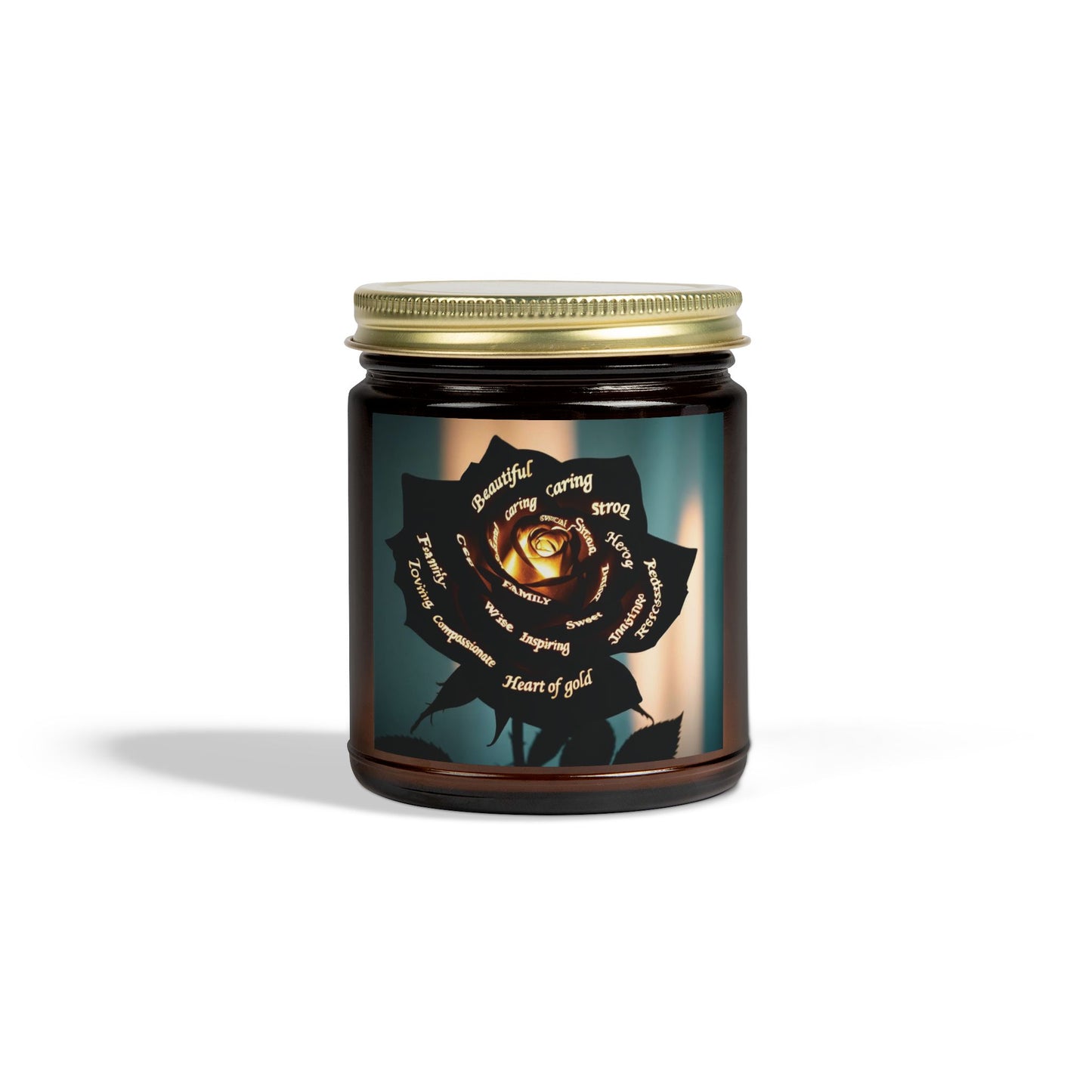 Heart of Gold Scented Candle - Coconut Apricot Wax (4oz & 9oz)