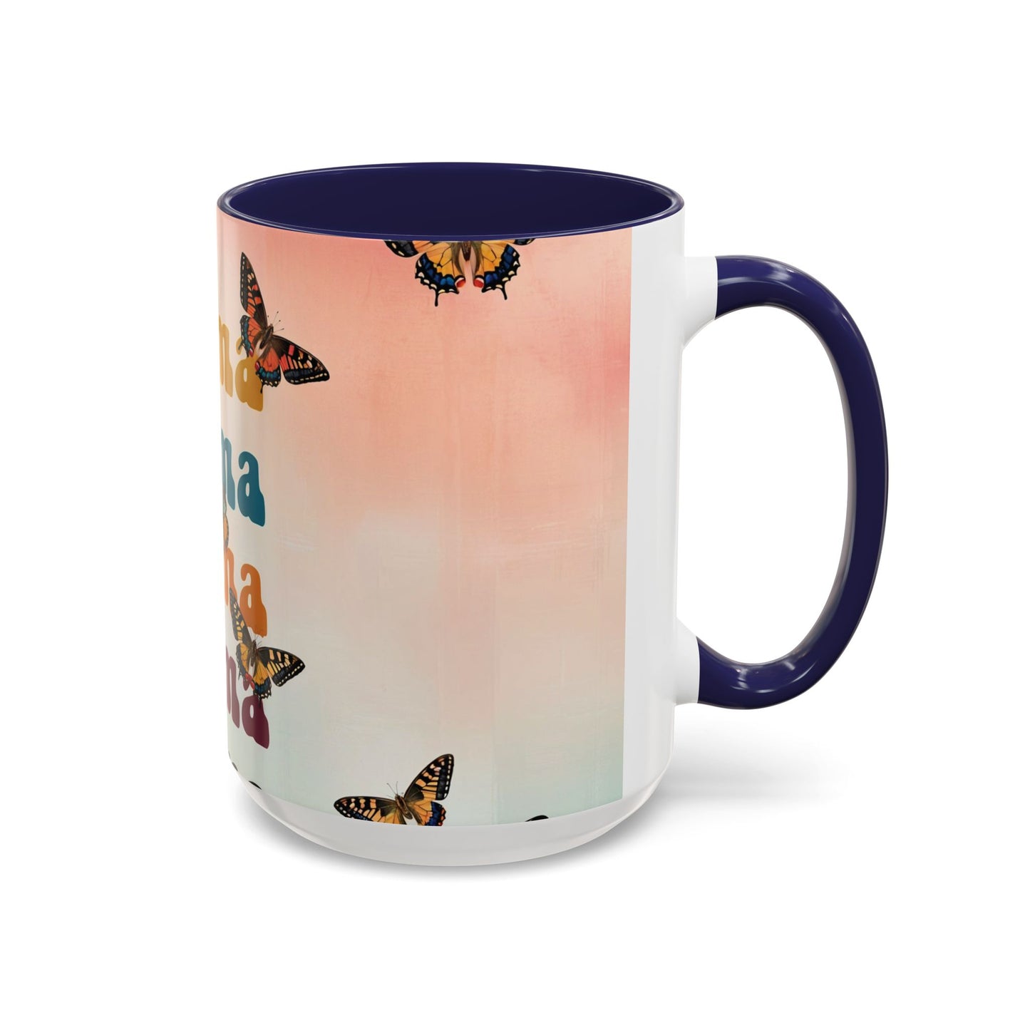 Coffee Mug - Butterfly Mama Accent Mug for Moms