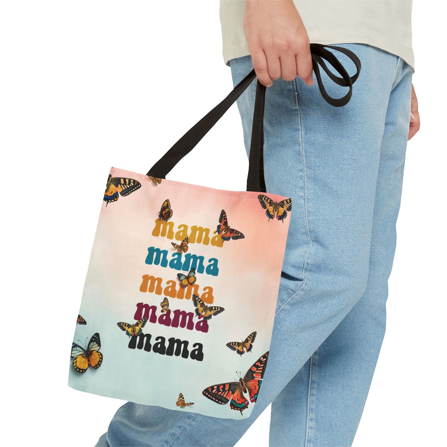 Colorful Mama Butterfly Tote Bag - Perfect for Moms on the Go