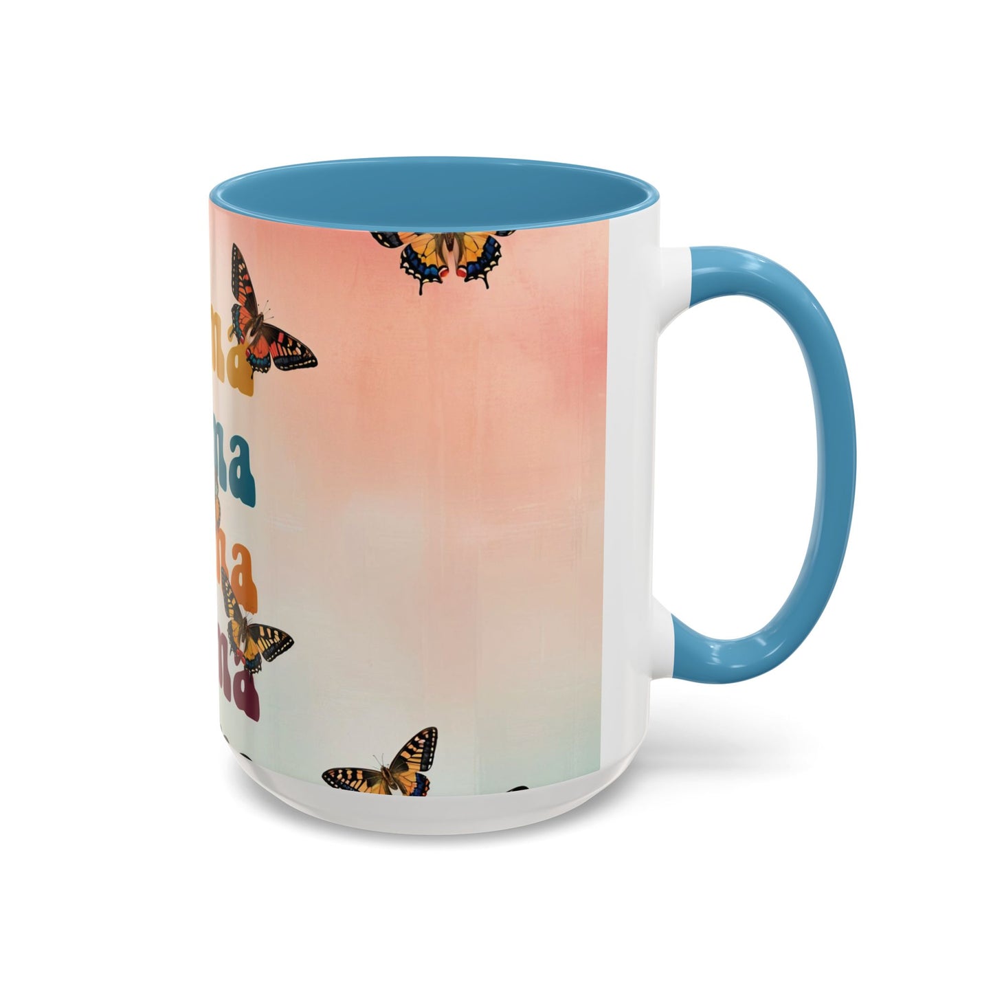 Coffee Mug - Butterfly Mama Accent Mug for Moms