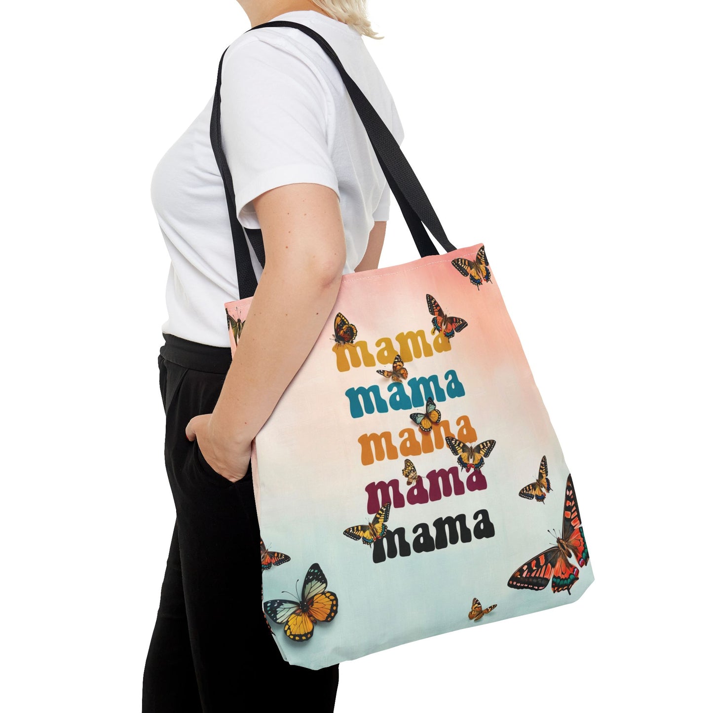 Colorful Mama Butterfly Tote Bag - Perfect for Moms on the Go
