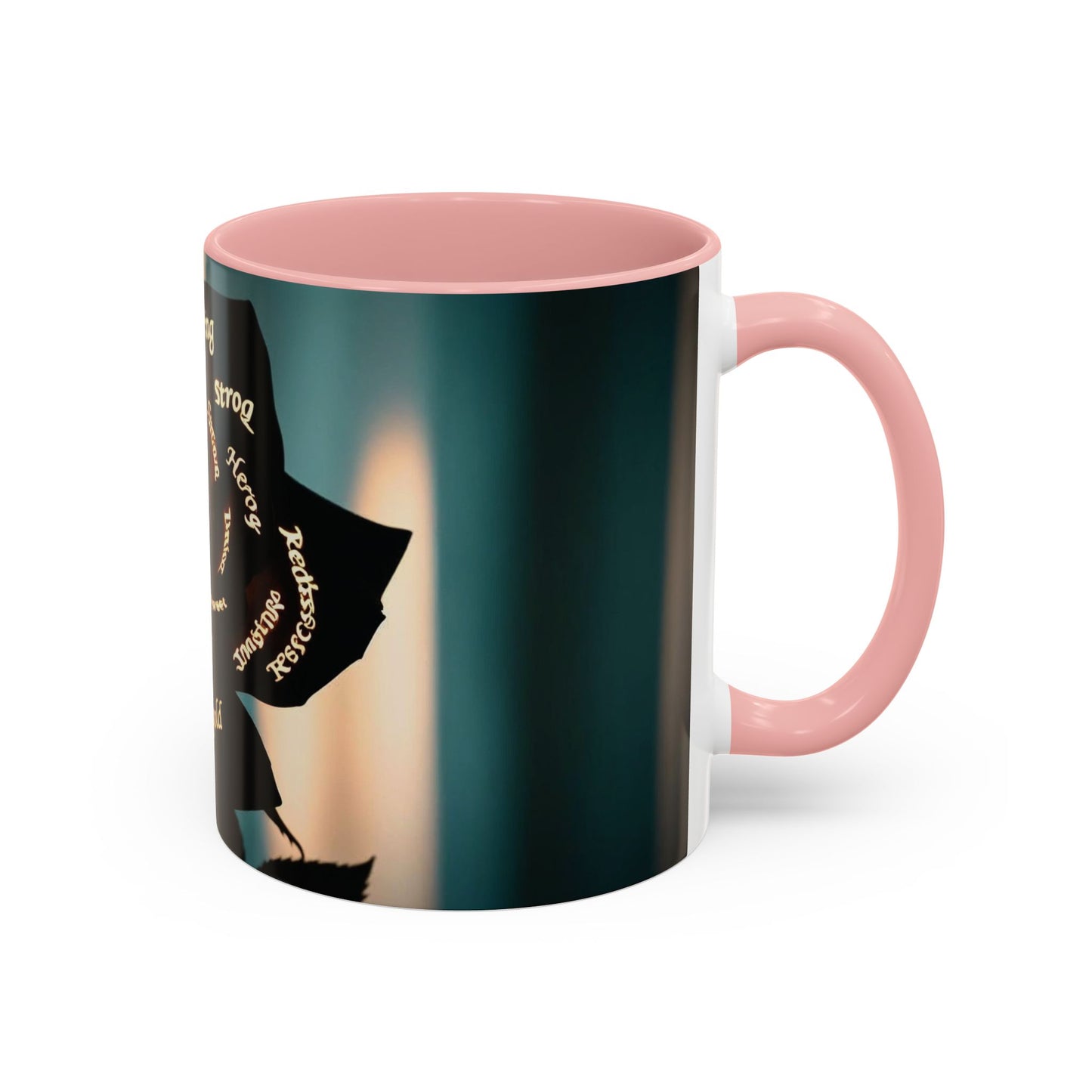 Inspirational Coffee Mug - Heart of Gold Quote with Rose Design