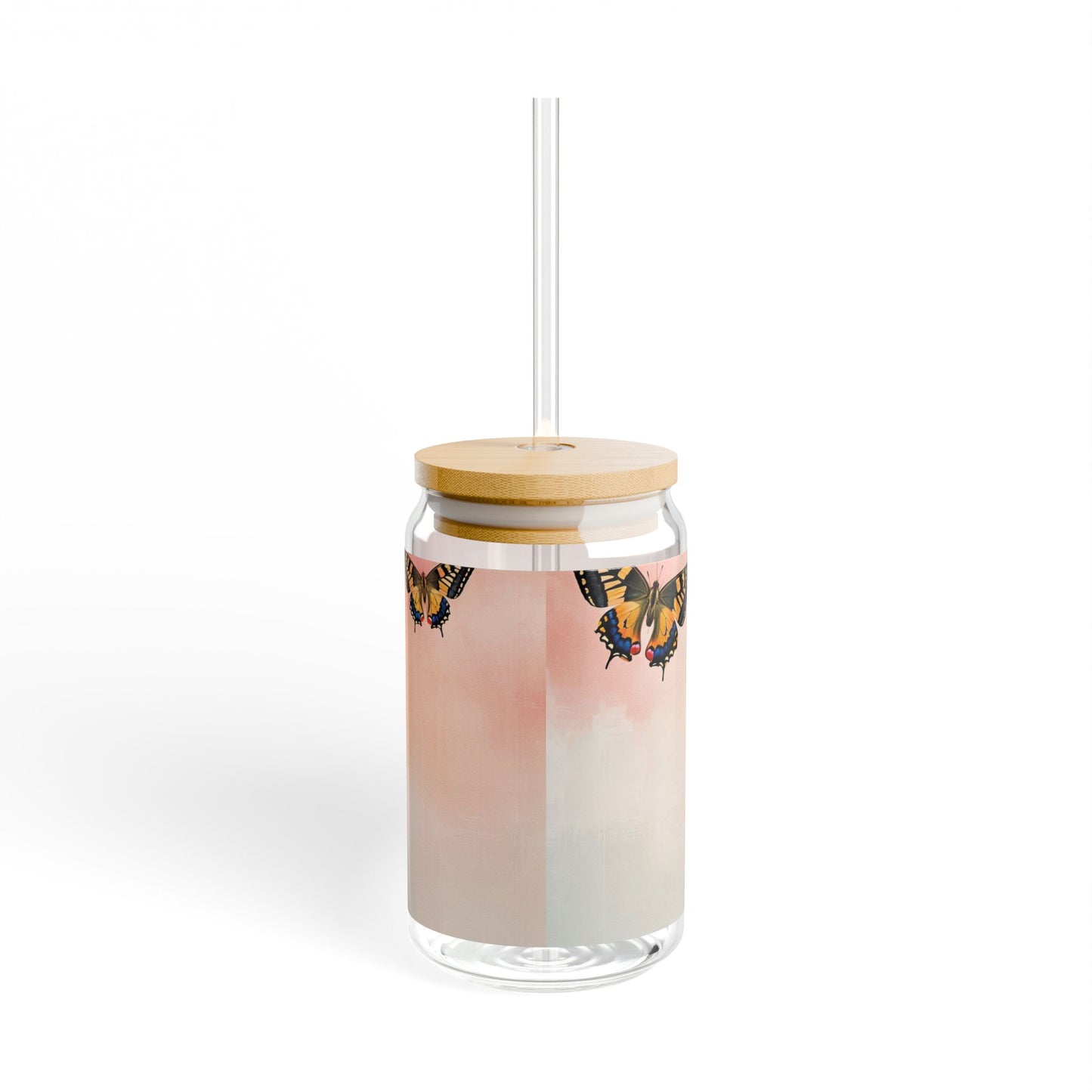Mama Butterfly Sipper Glass - 16oz Eco-Friendly Drinkware