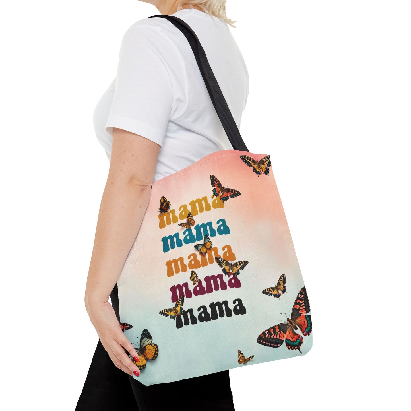 Colorful Mama Butterfly Tote Bag - Perfect for Moms on the Go
