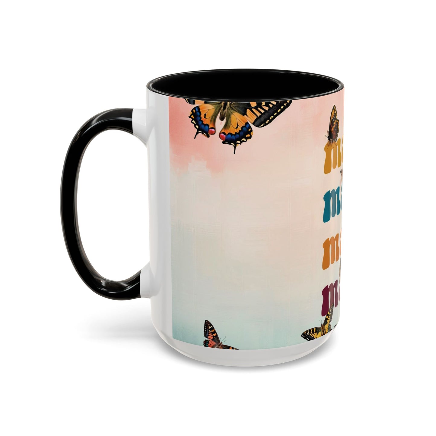 Coffee Mug - Butterfly Mama Accent Mug for Moms