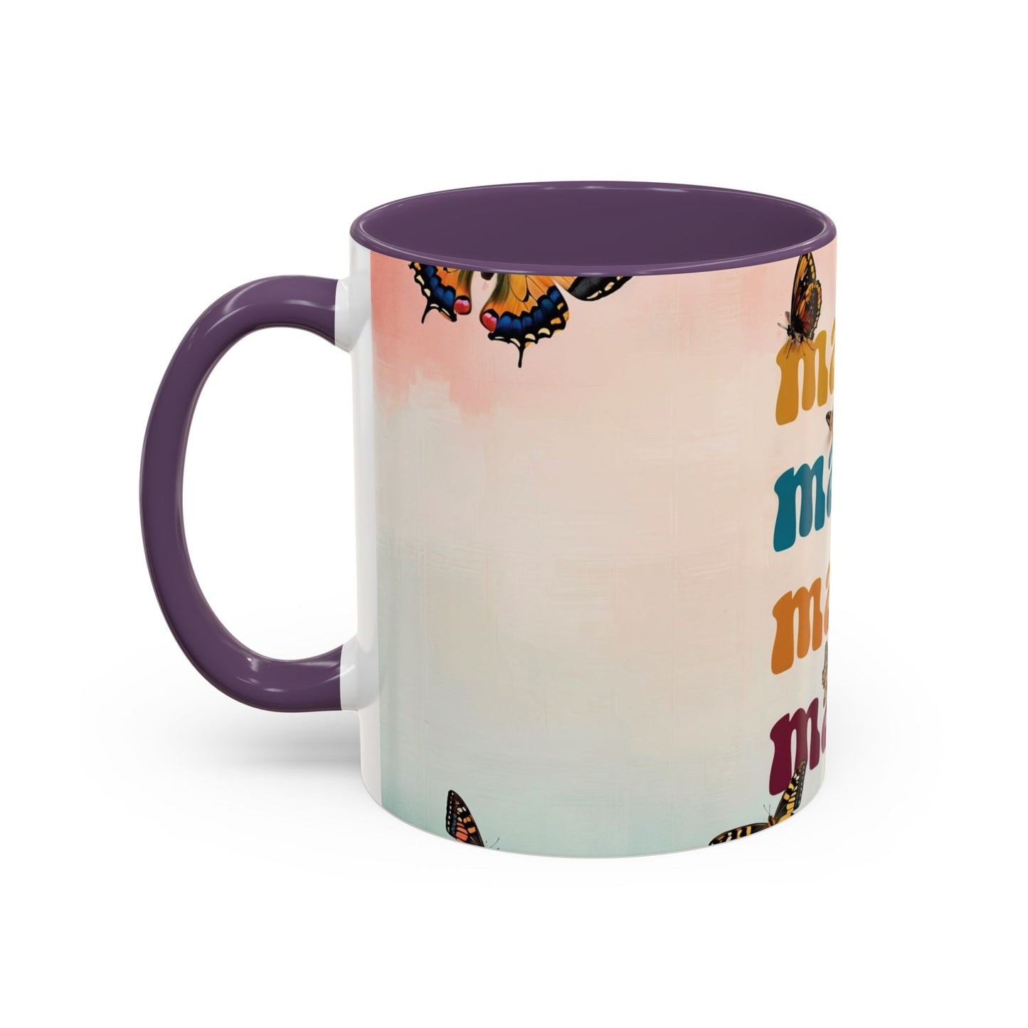 Coffee Mug - Butterfly Mama Accent Mug for Moms