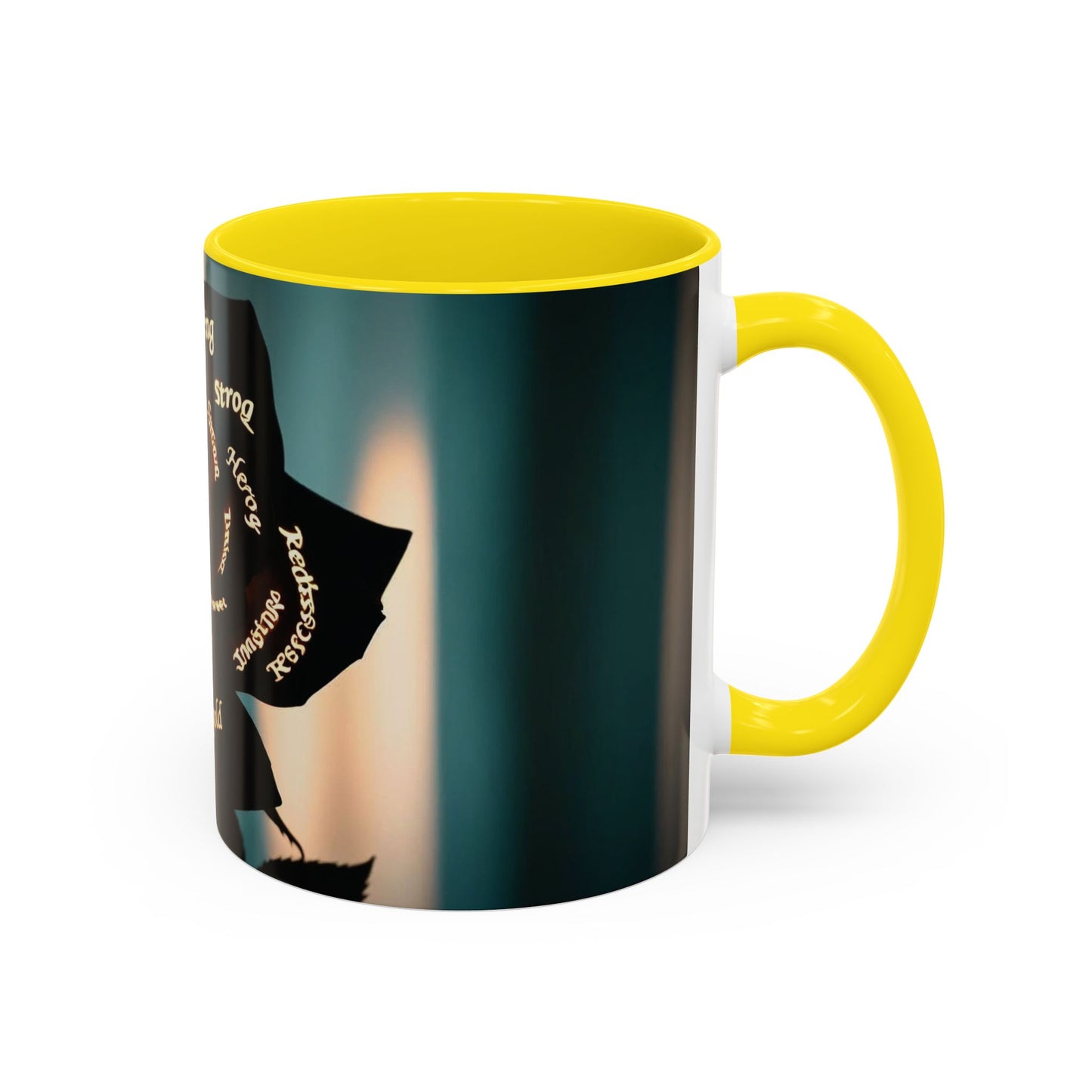 Inspirational Coffee Mug - Heart of Gold Quote with Rose Design