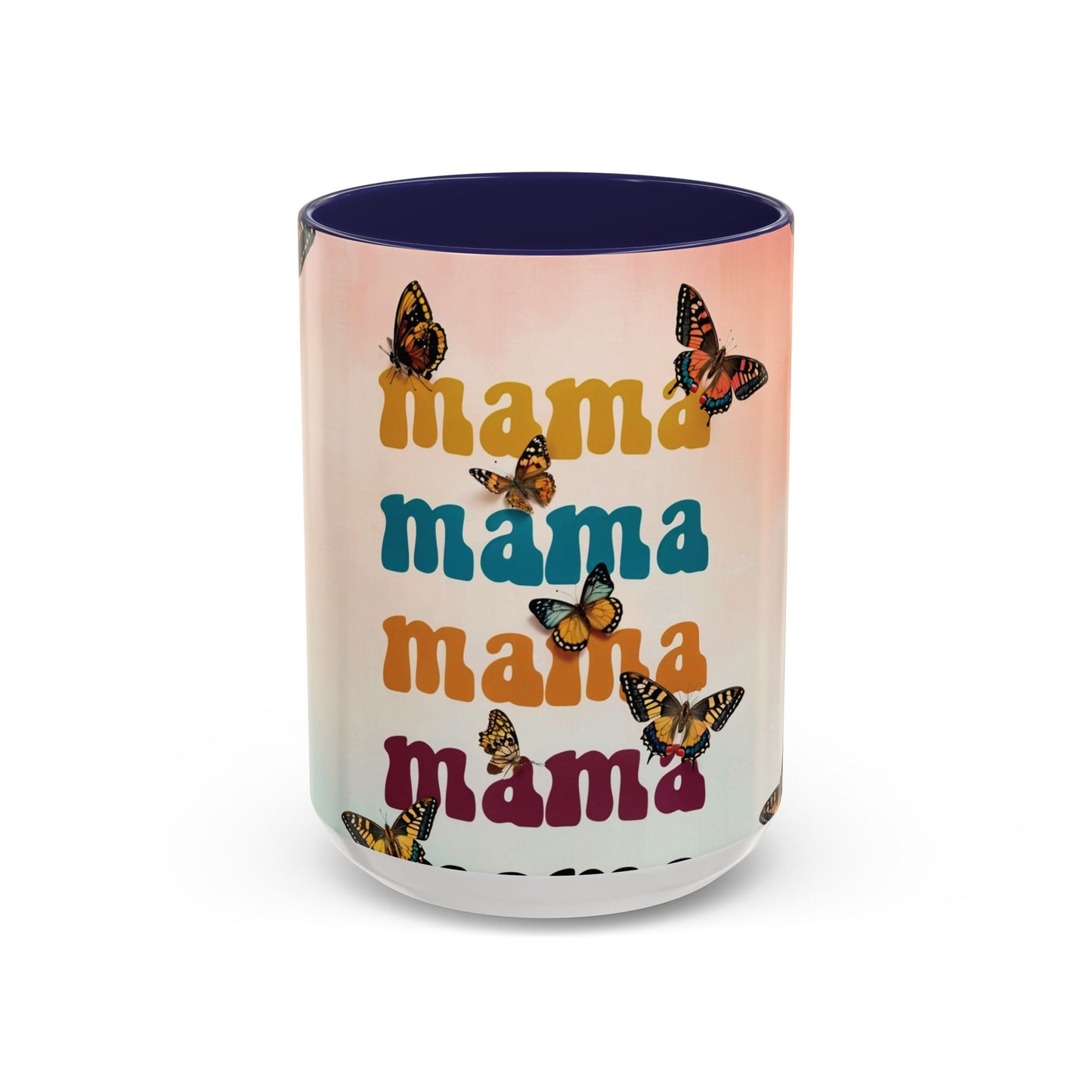 Coffee Mug - Butterfly Mama Accent Mug for Moms