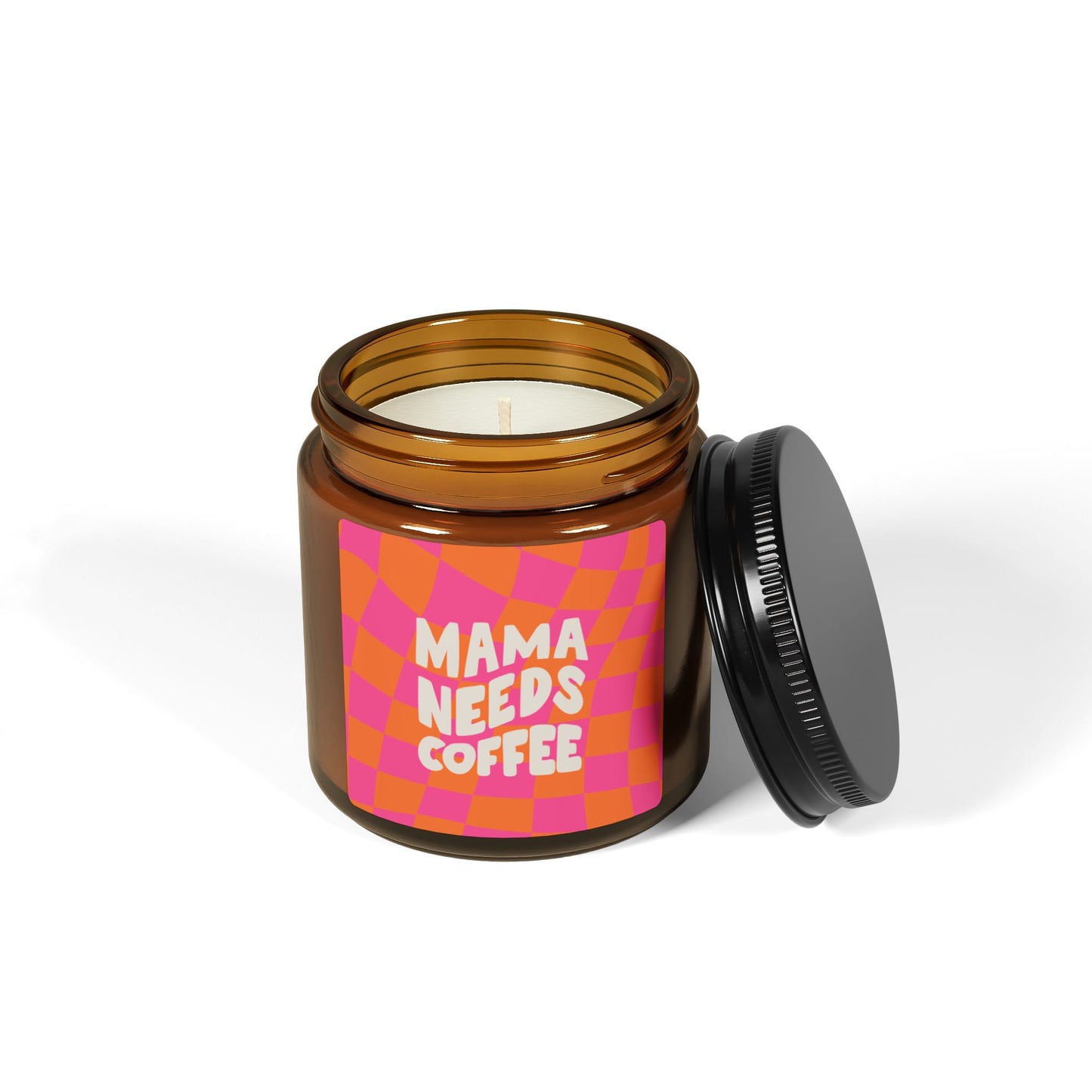 Scented Soy Candle (Multi-Size, Amber Jar)
