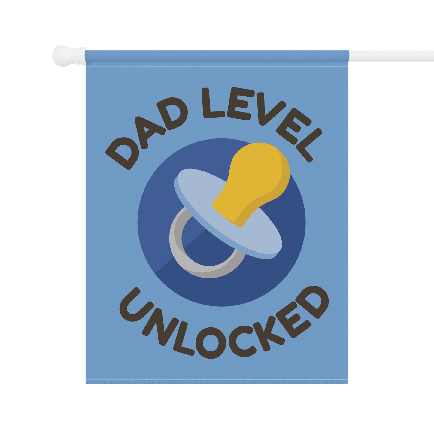 Dad Level Unlocked Garden Banner - Celebrate Fatherhood!
