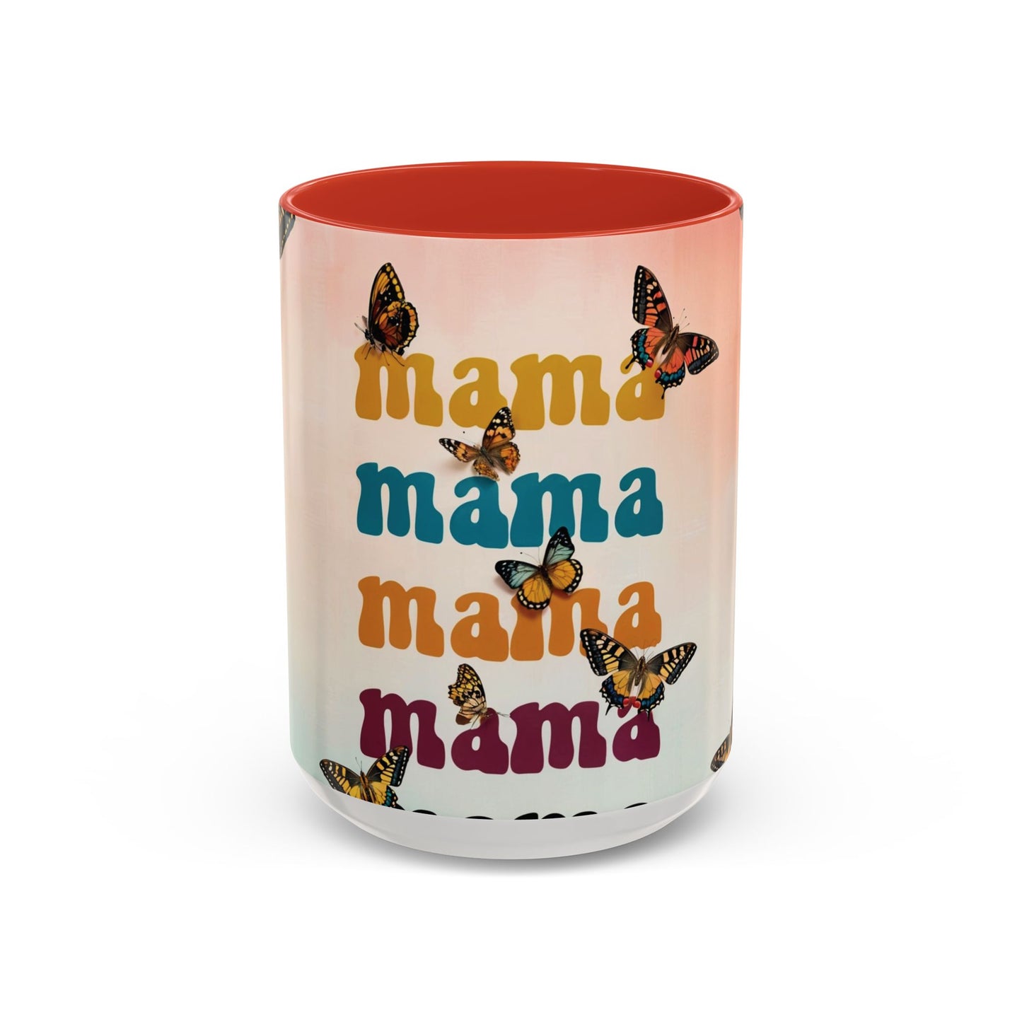 Coffee Mug - Butterfly Mama Accent Mug for Moms