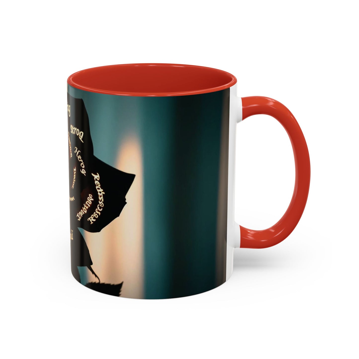 Inspirational Coffee Mug - Heart of Gold Quote with Rose Design