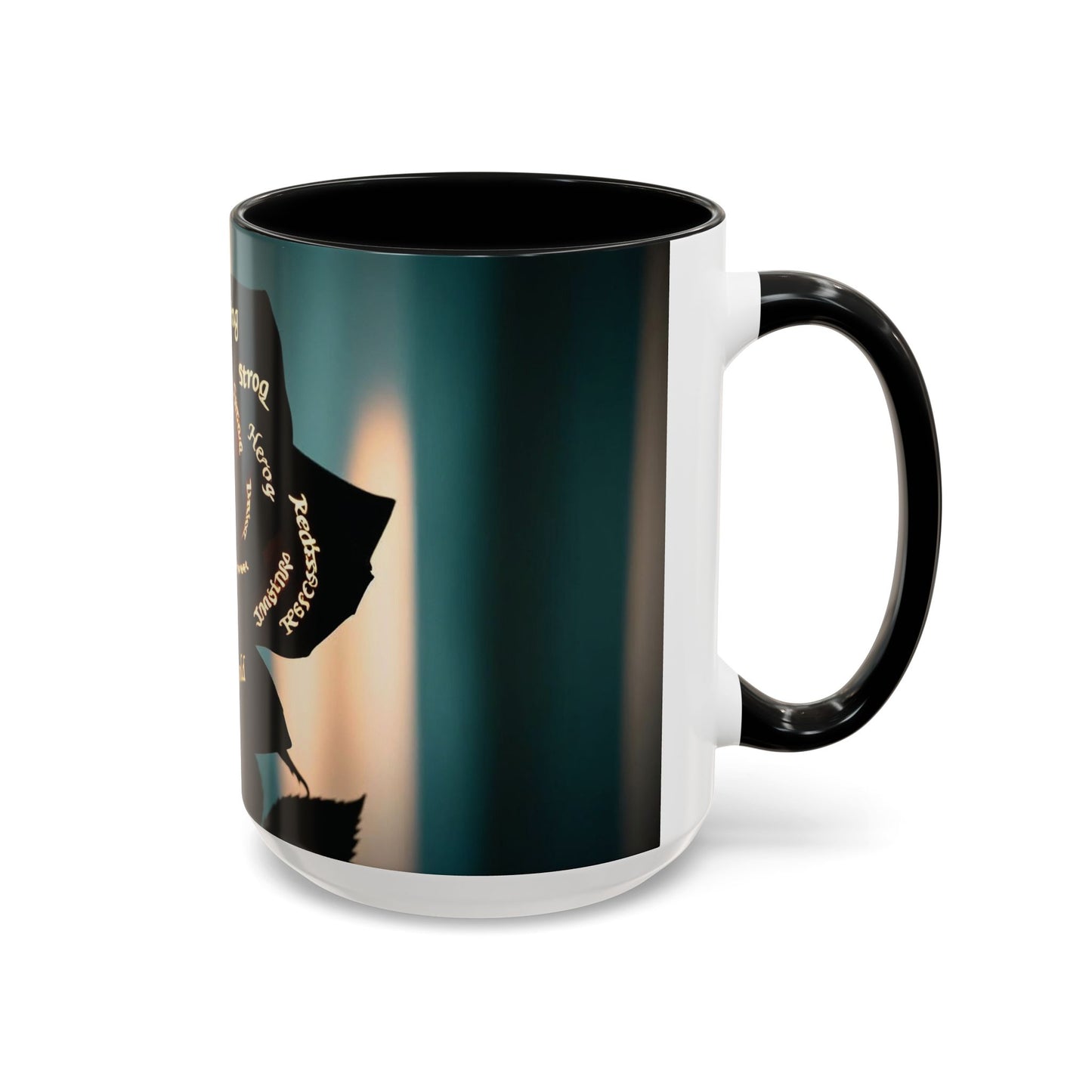 Inspirational Coffee Mug - Heart of Gold Quote with Rose Design