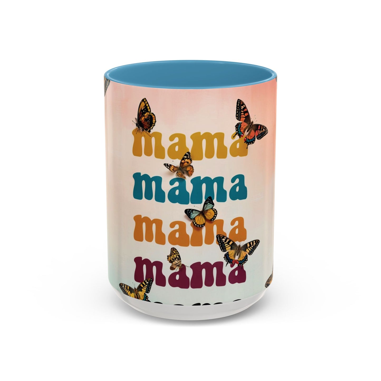 Coffee Mug - Butterfly Mama Accent Mug for Moms