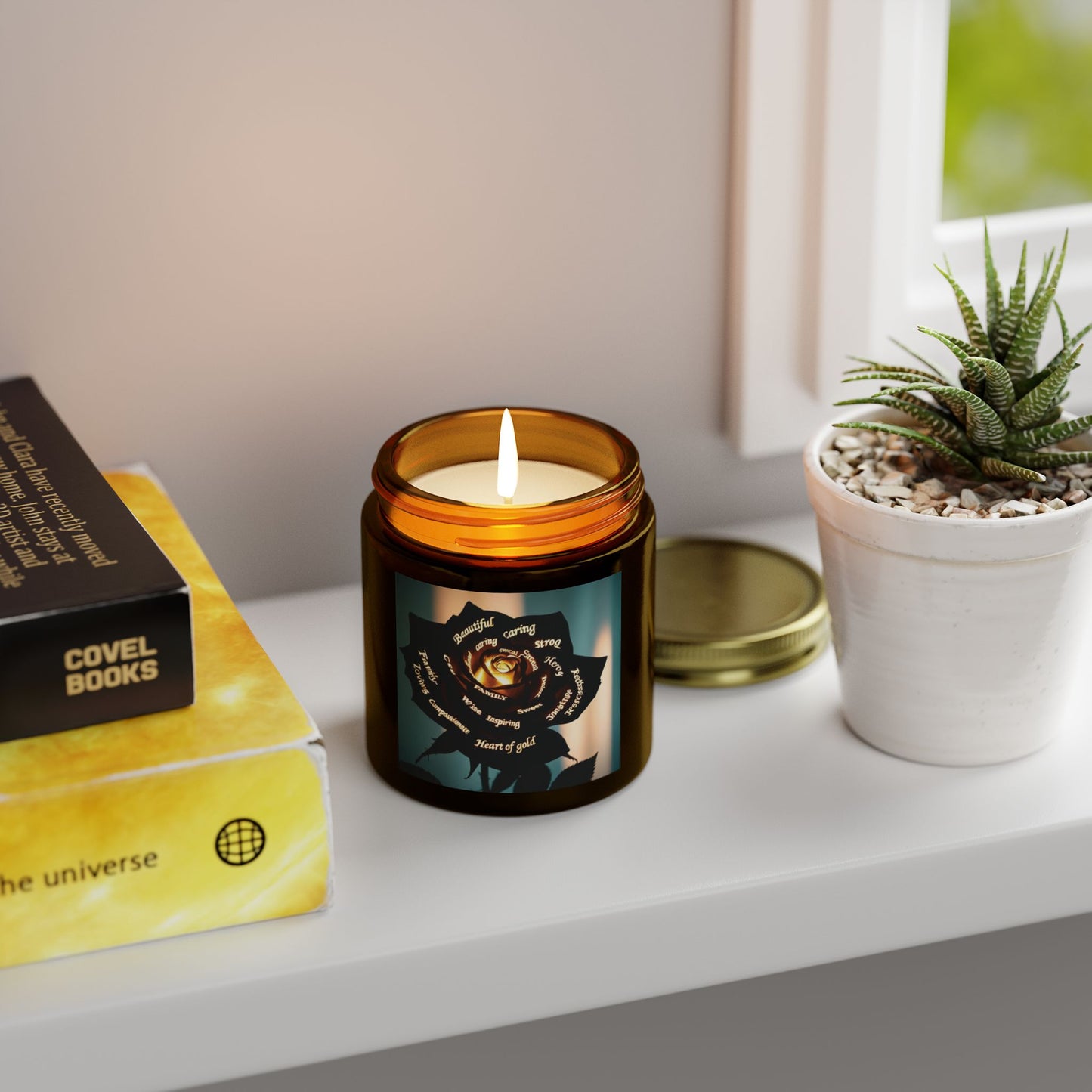 Heart of Gold Scented Candle - Coconut Apricot Wax (4oz & 9oz)