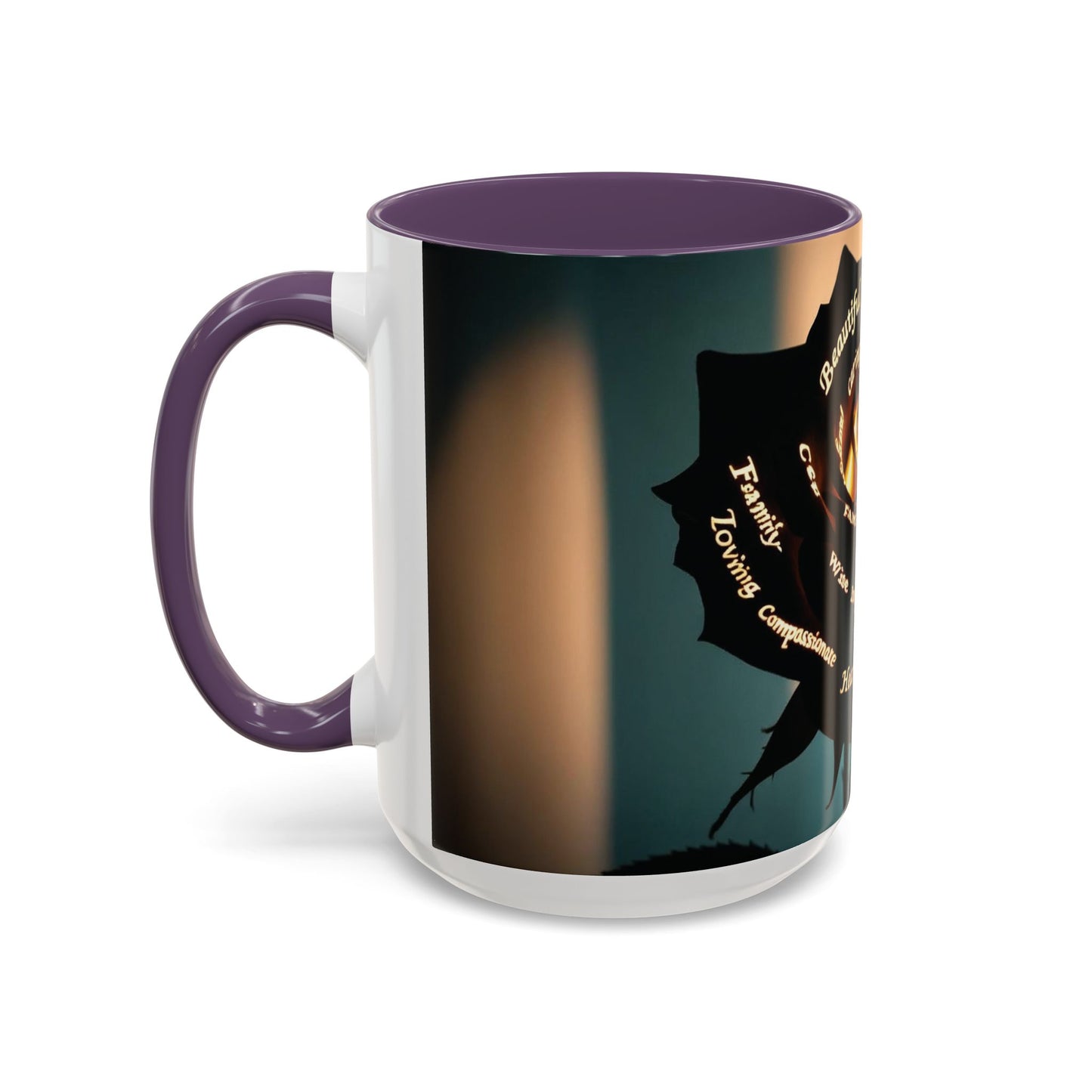 Inspirational Coffee Mug - Heart of Gold Quote with Rose Design