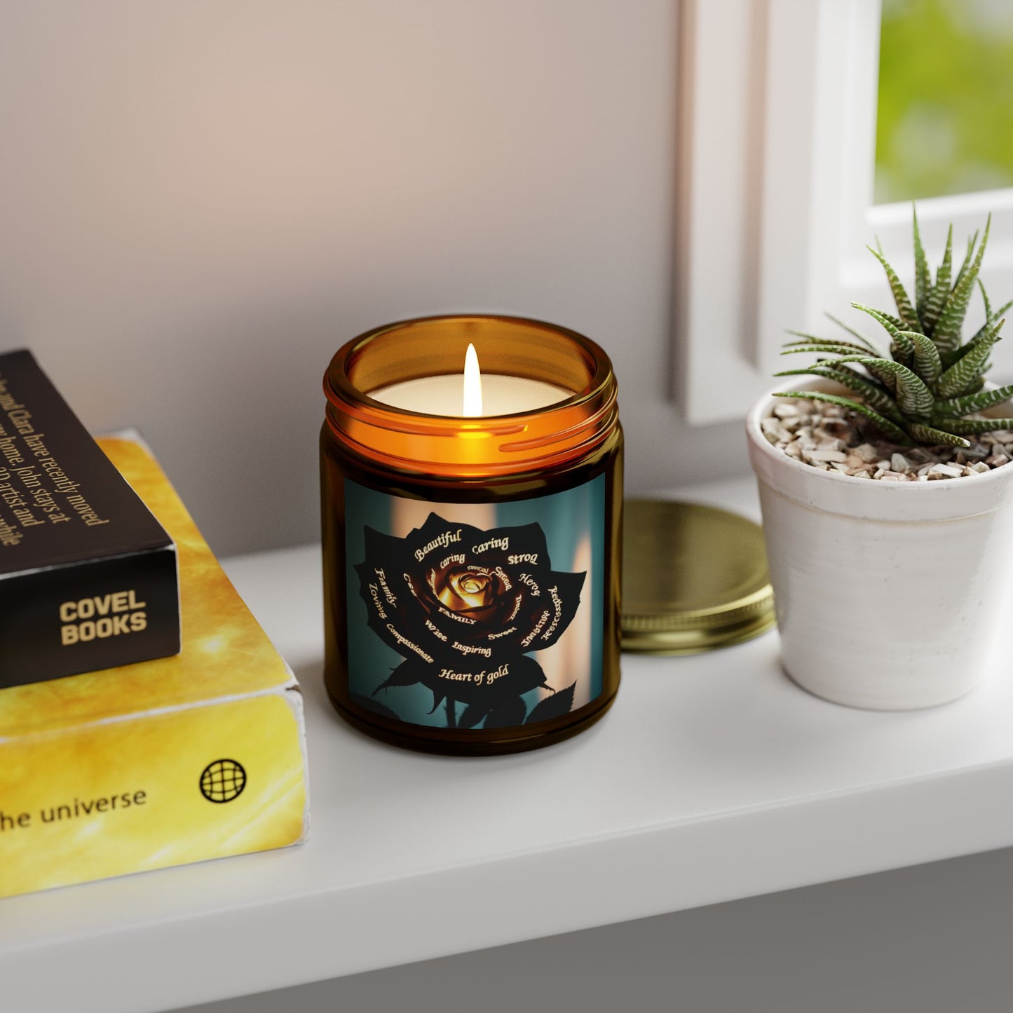 Heart of Gold Scented Candle - Coconut Apricot Wax (4oz & 9oz)