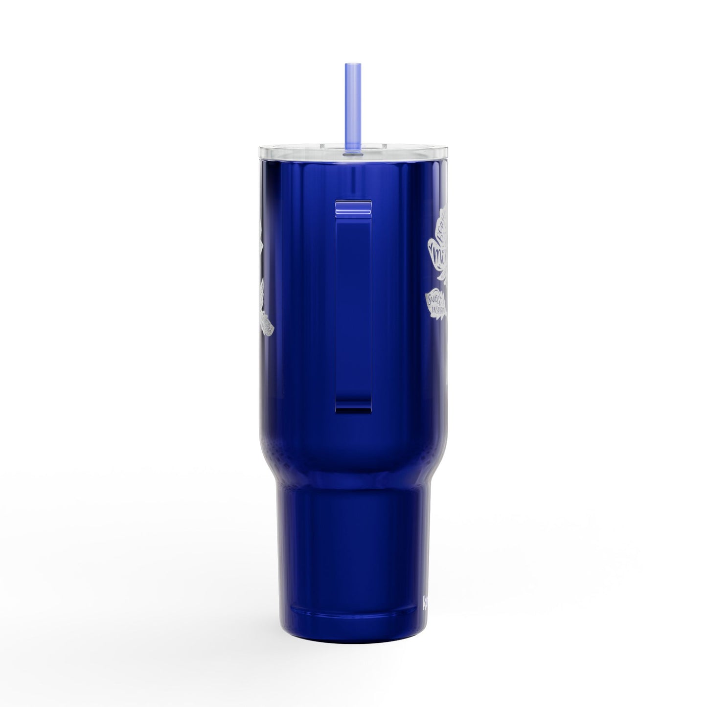 Engraved Insulated Tumbler - 40oz Floral Design, Perfect Gift for Mother's Day