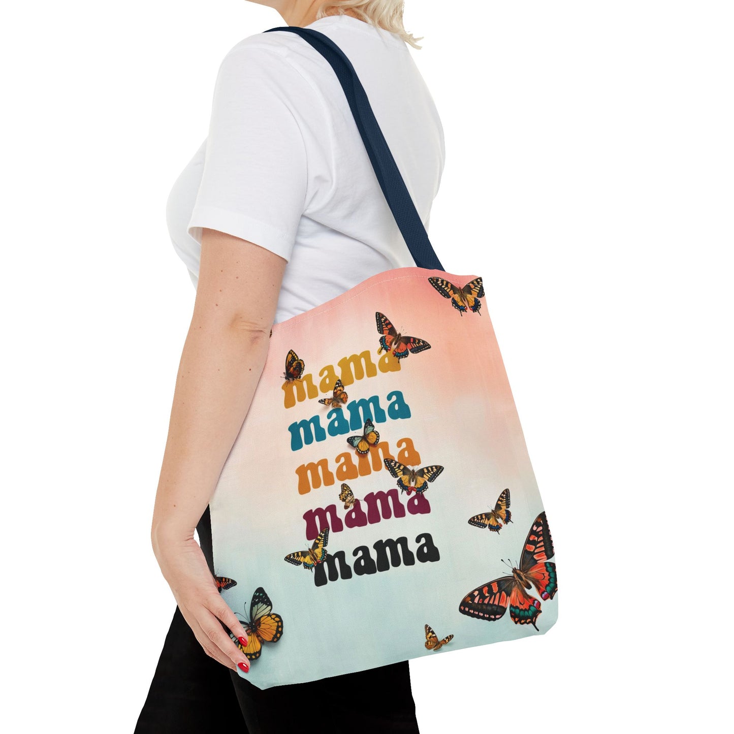 Colorful Mama Butterfly Tote Bag - Perfect for Moms on the Go