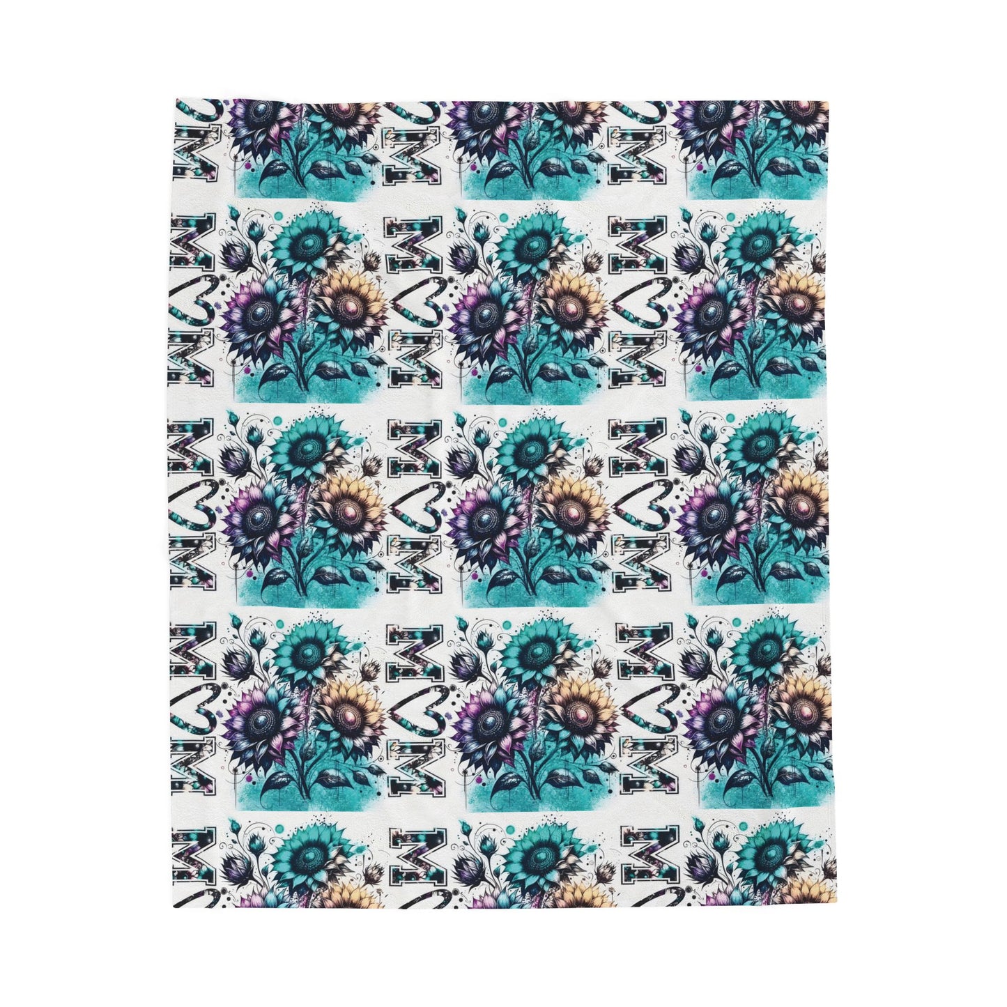 Cozy Floral Velveteen Plush Blanket - Perfect for Gifting and Home Decor