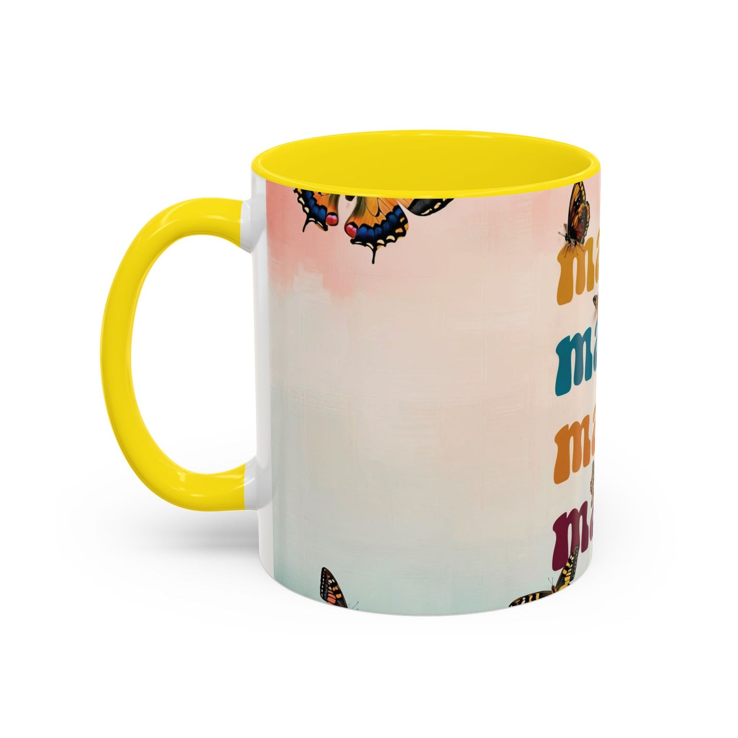 Coffee Mug - Butterfly Mama Accent Mug for Moms