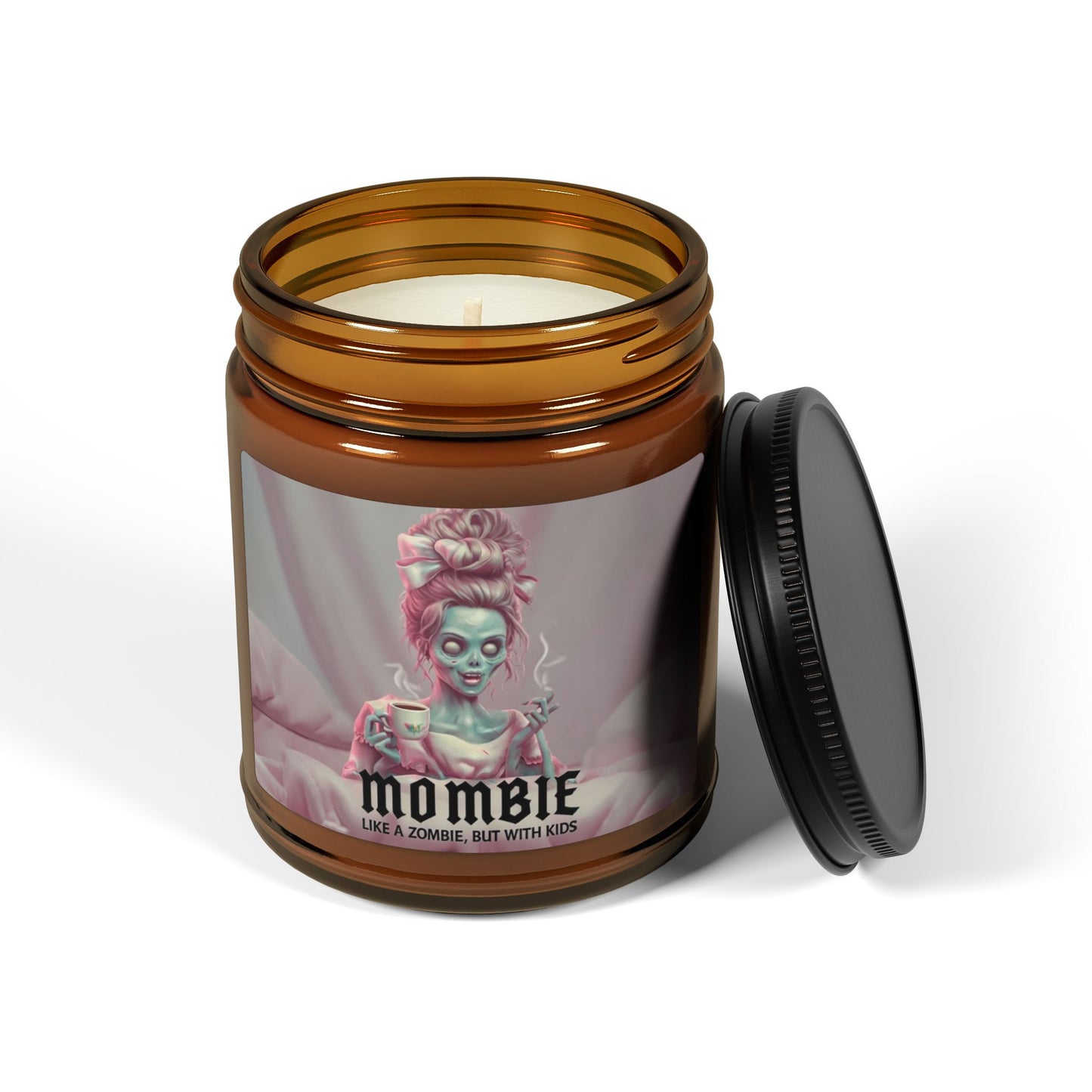 Scented Soy Candle (Multi-Size, Amber Jar)