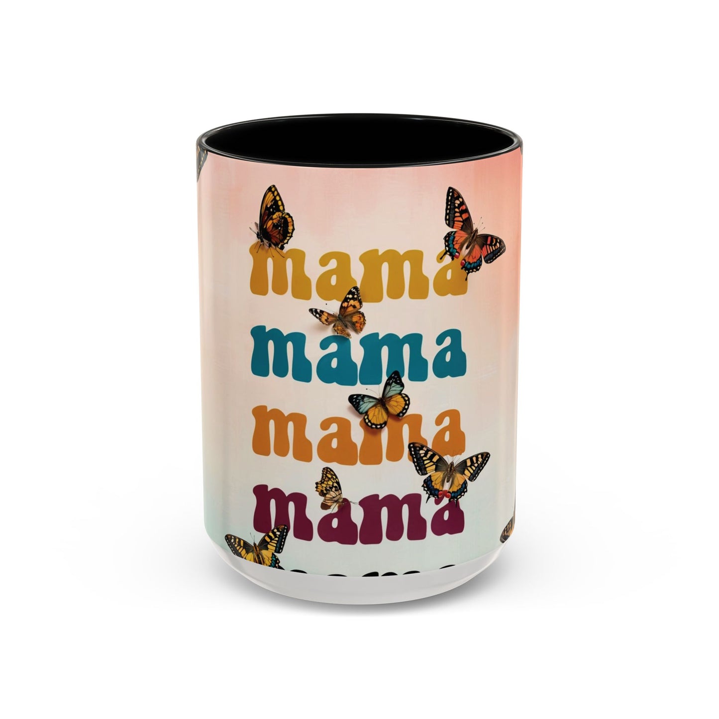 Coffee Mug - Butterfly Mama Accent Mug for Moms