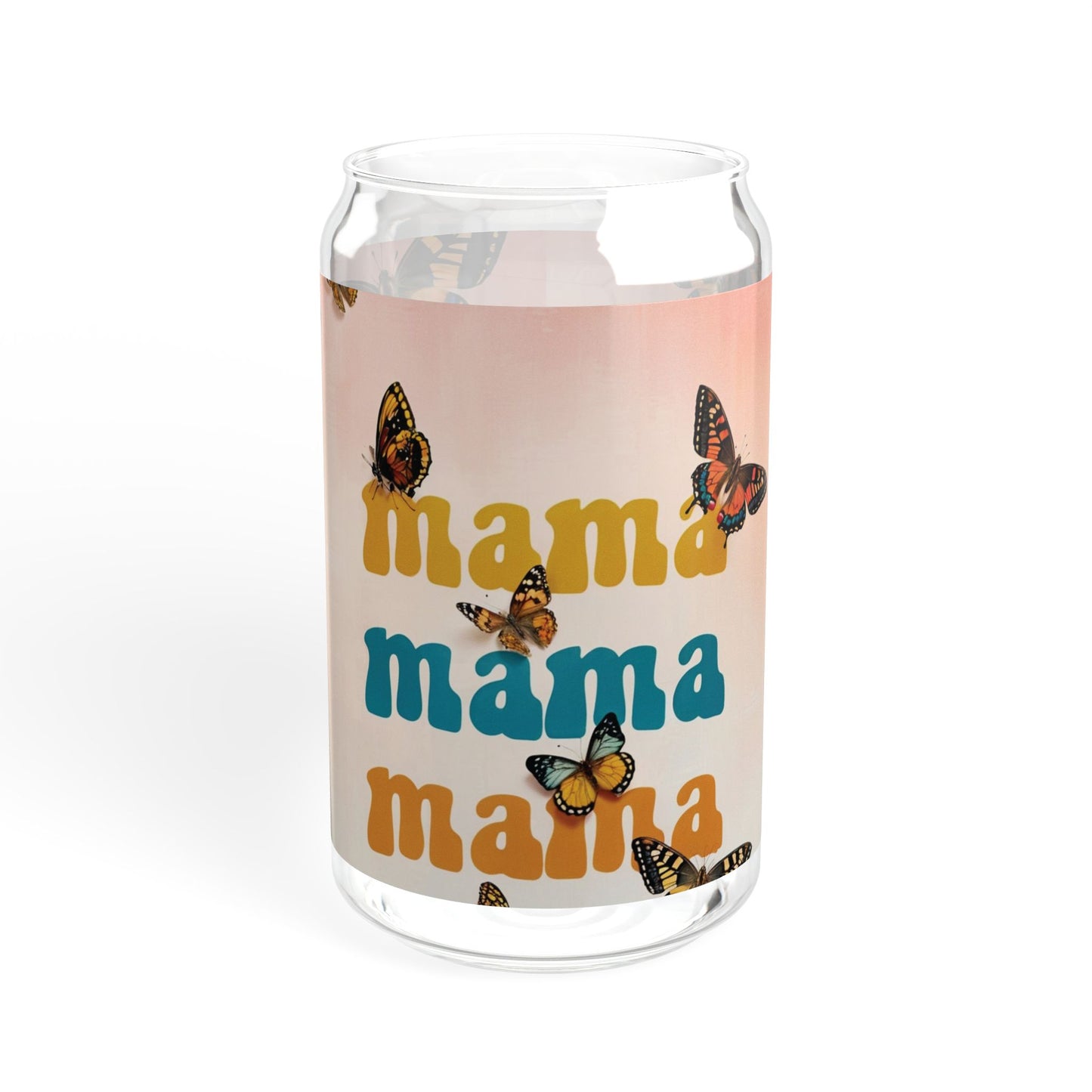 Mama Butterfly Sipper Glass - 16oz Eco-Friendly Drinkware