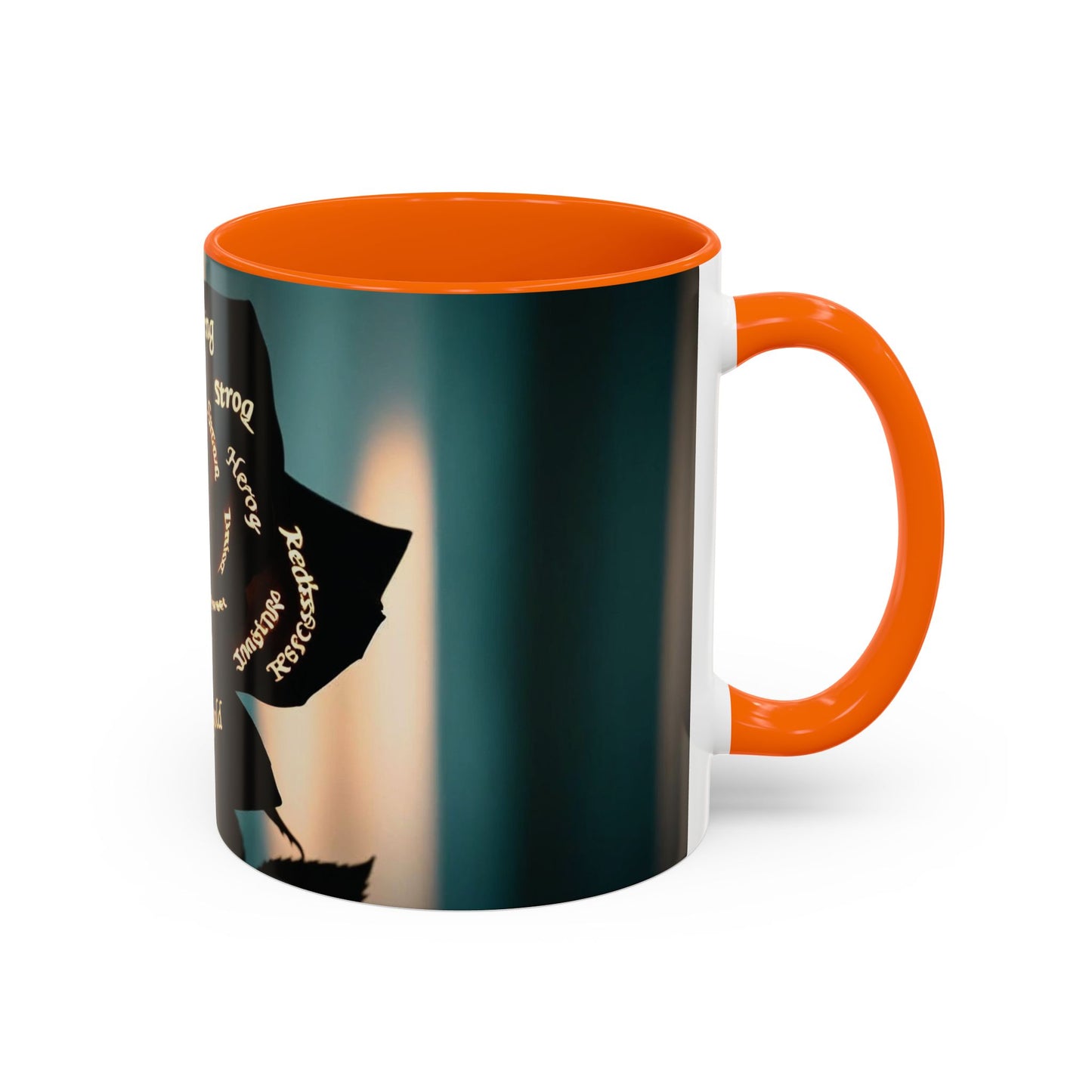Inspirational Coffee Mug - Heart of Gold Quote with Rose Design