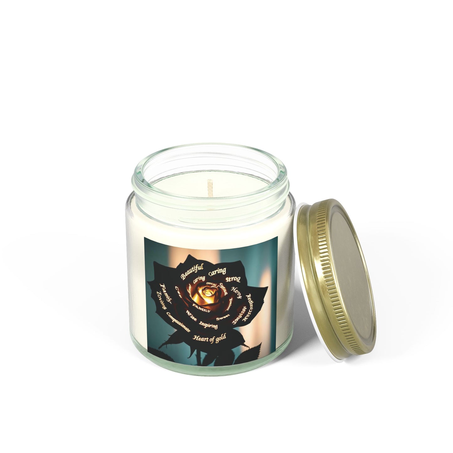 Heart of Gold Scented Candle - Coconut Apricot Wax (4oz & 9oz)
