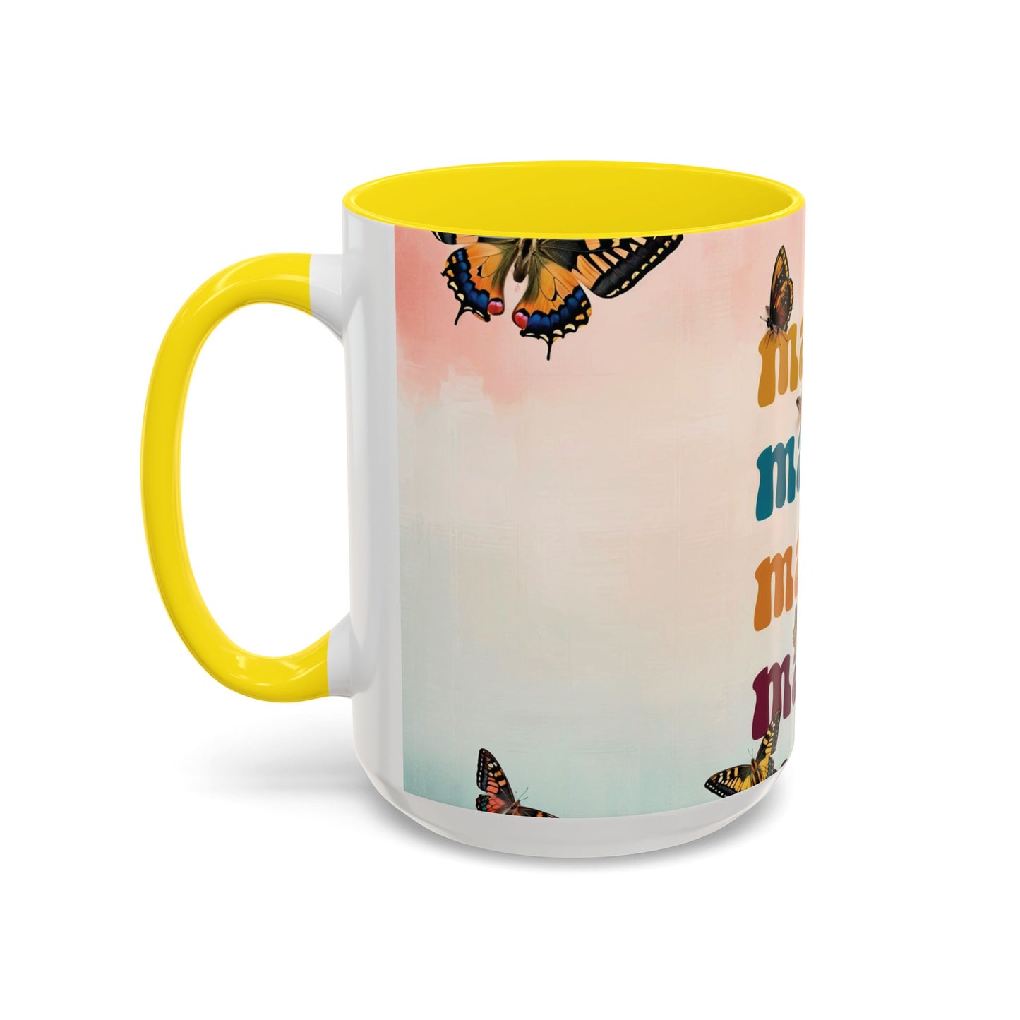 Coffee Mug - Butterfly Mama Accent Mug for Moms