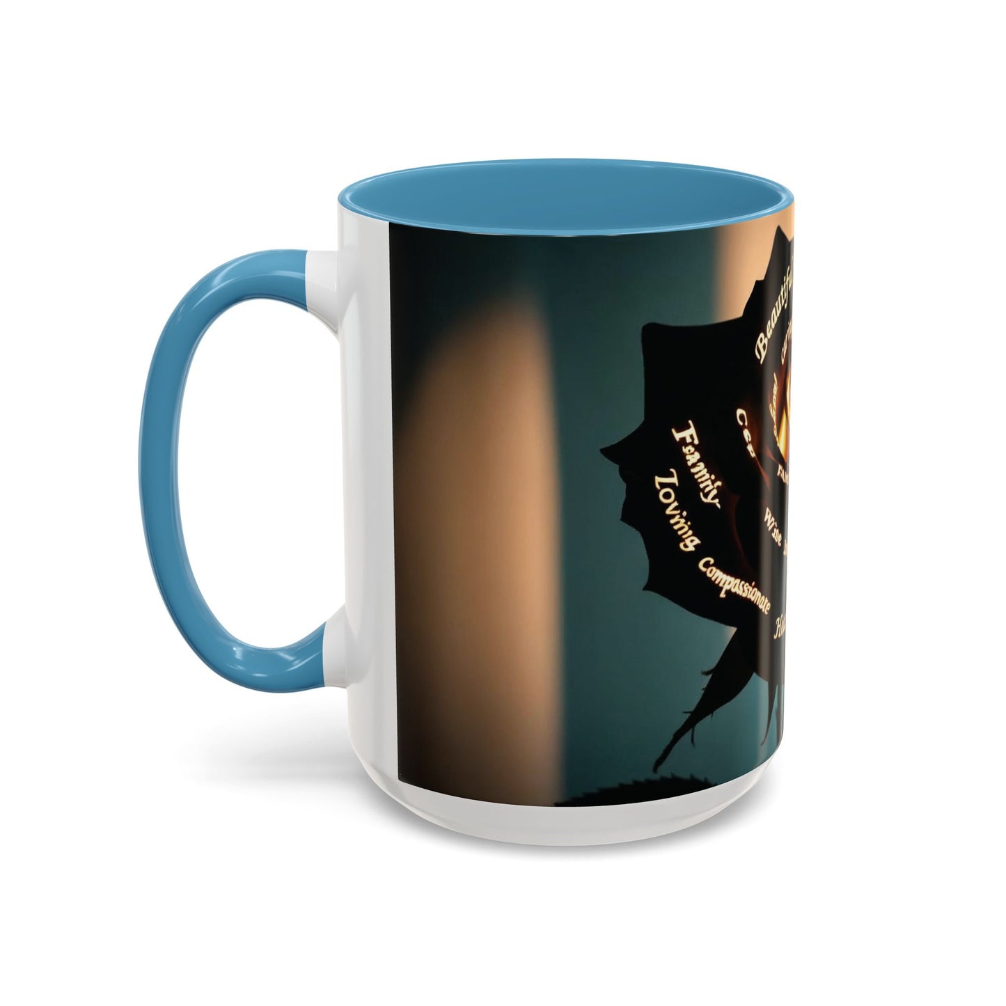 Inspirational Coffee Mug - Heart of Gold Quote with Rose Design