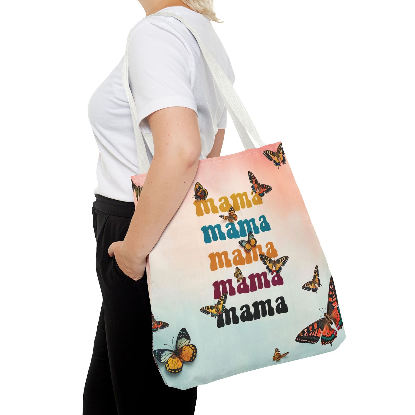 Colorful Mama Butterfly Tote Bag - Perfect for Moms on the Go