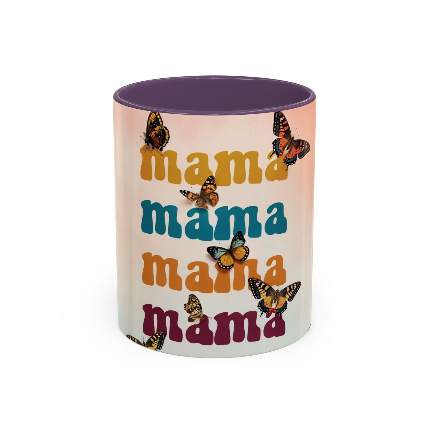 Coffee Mug - Butterfly Mama Accent Mug for Moms