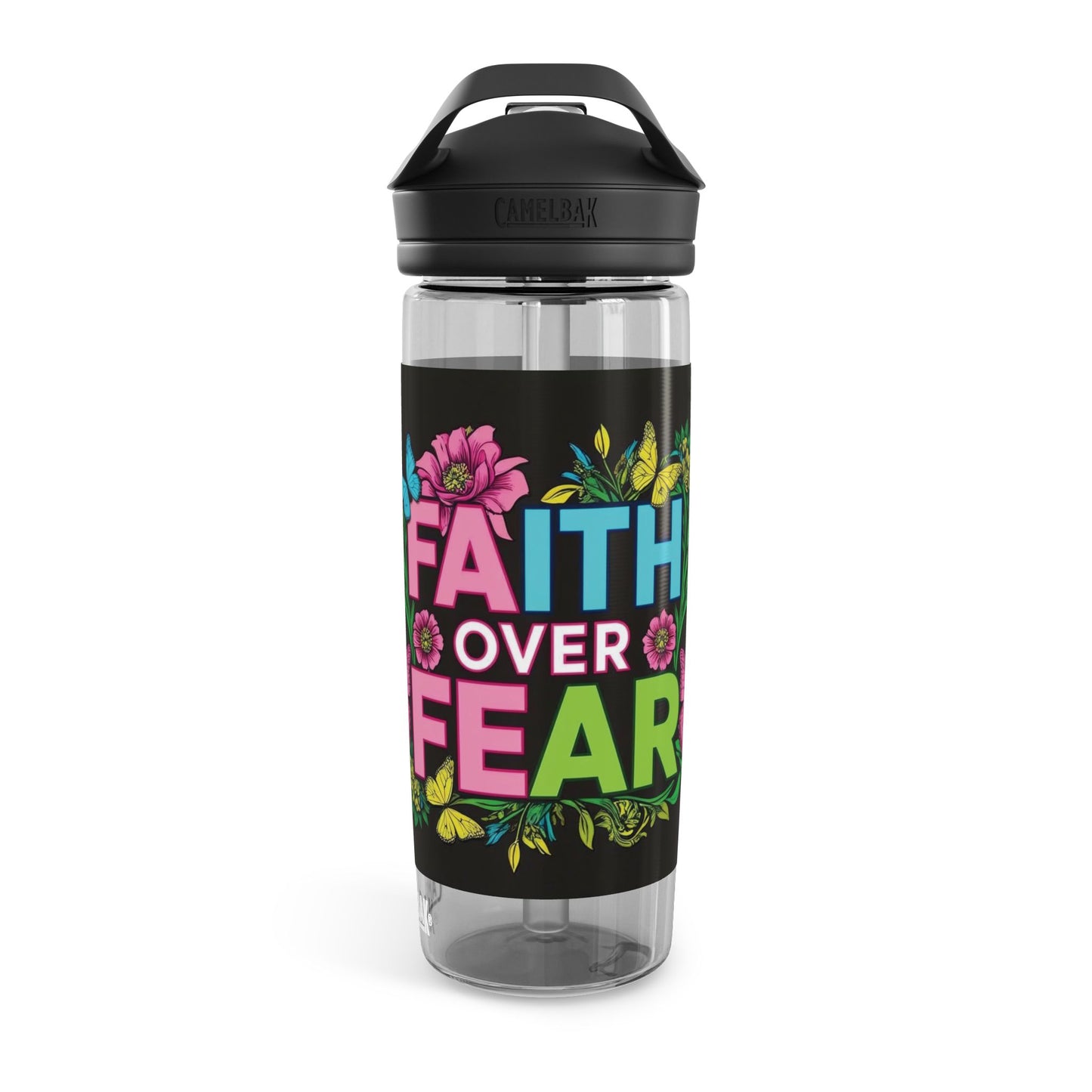 Faith Over Fear Water Bottle - CamelBak Eddy® 20oz/25oz