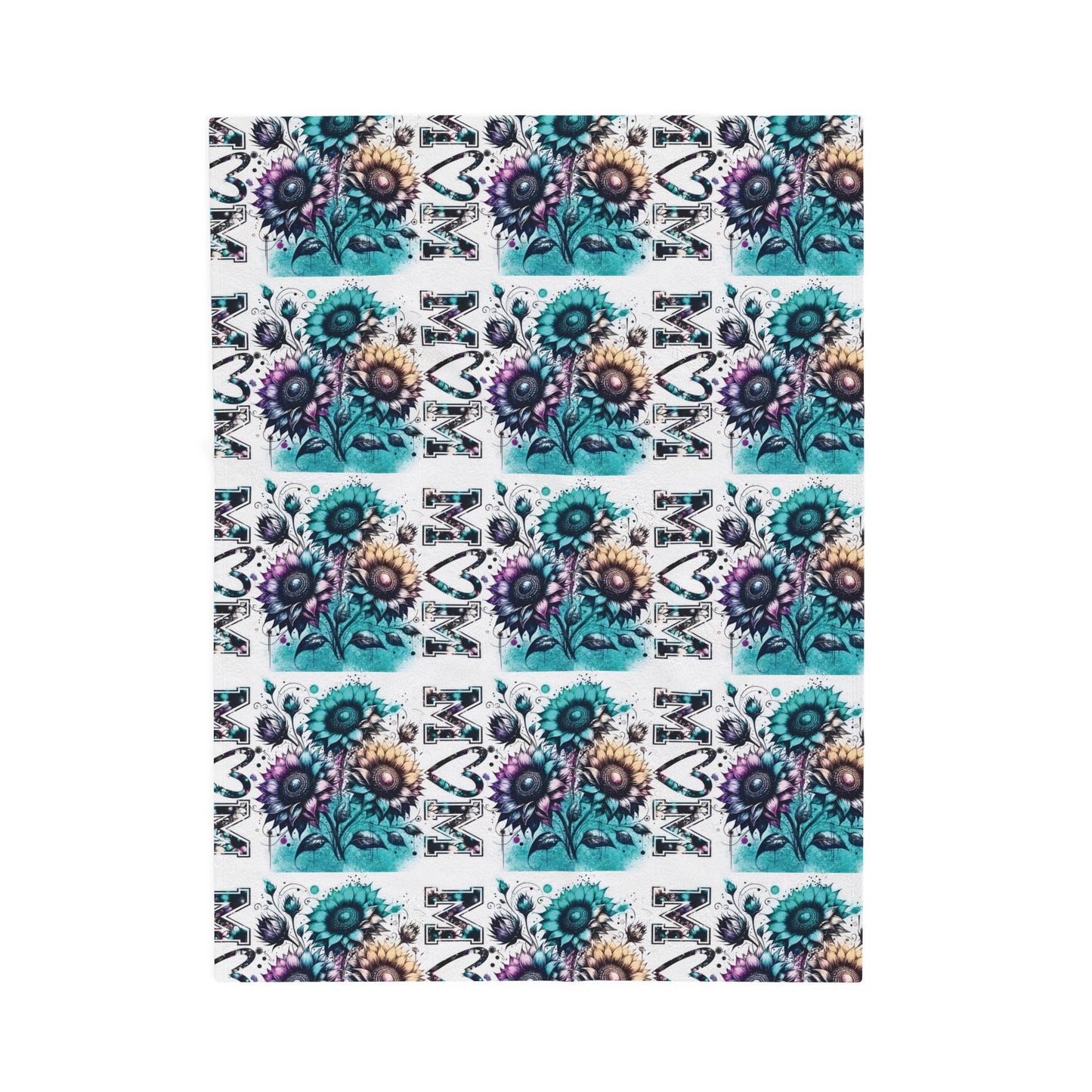 Cozy Floral Velveteen Plush Blanket - Perfect for Gifting and Home Decor