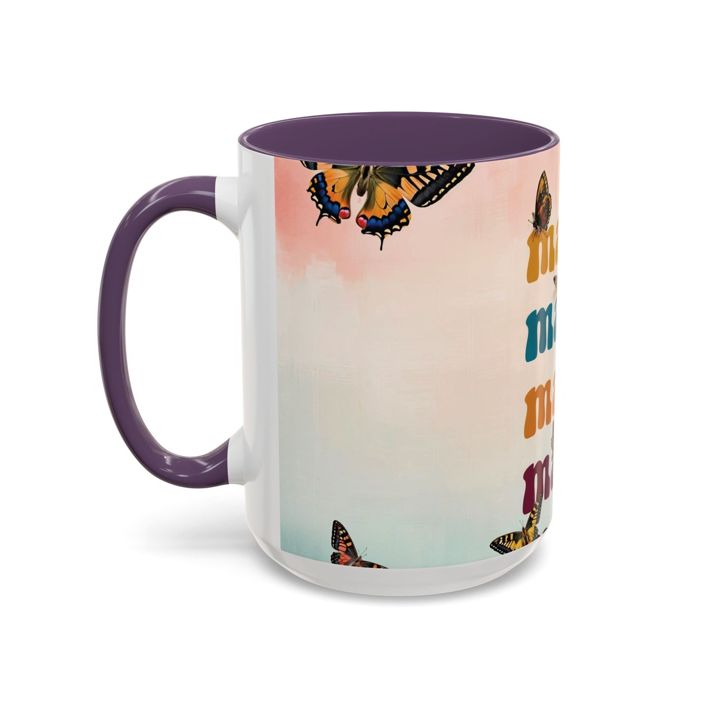 Coffee Mug - Butterfly Mama Accent Mug for Moms