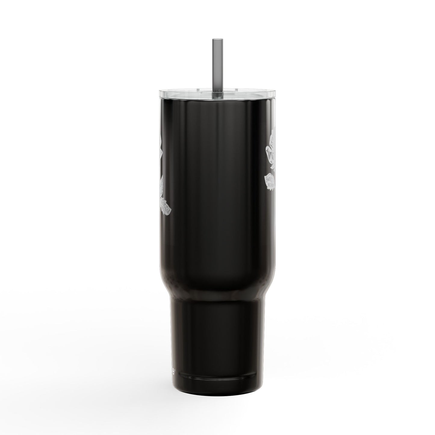 Engraved Insulated Tumbler - 40oz Floral Design, Perfect Gift for Mother's Day