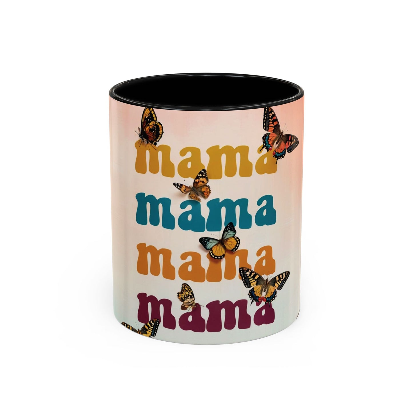 Coffee Mug - Butterfly Mama Accent Mug for Moms