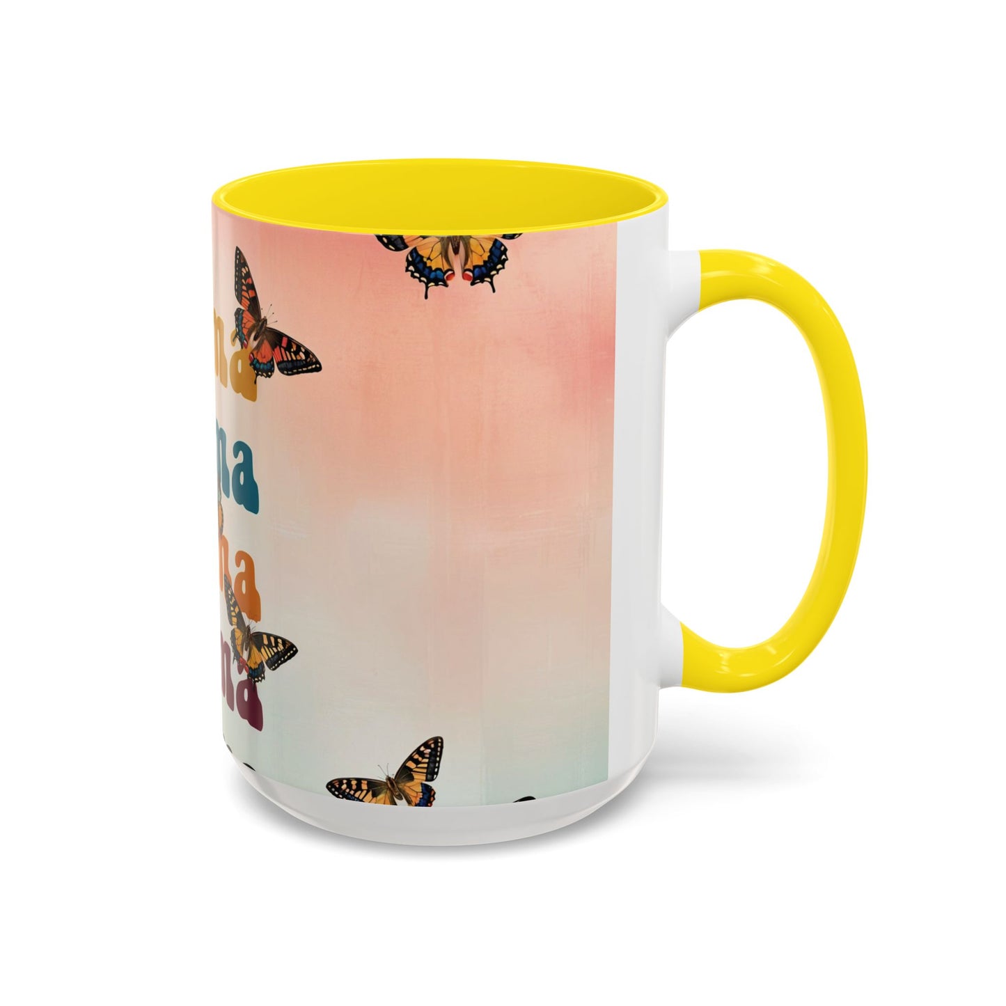 Coffee Mug - Butterfly Mama Accent Mug for Moms