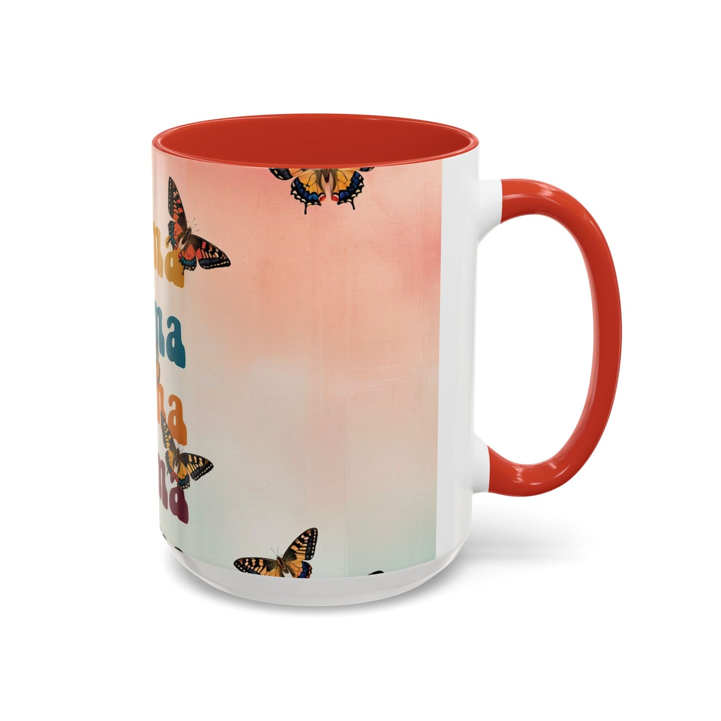 Coffee Mug - Butterfly Mama Accent Mug for Moms