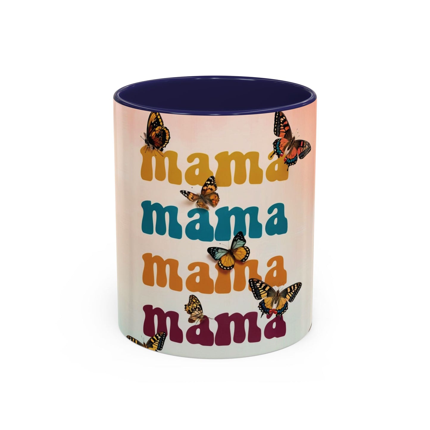 Coffee Mug - Butterfly Mama Accent Mug for Moms