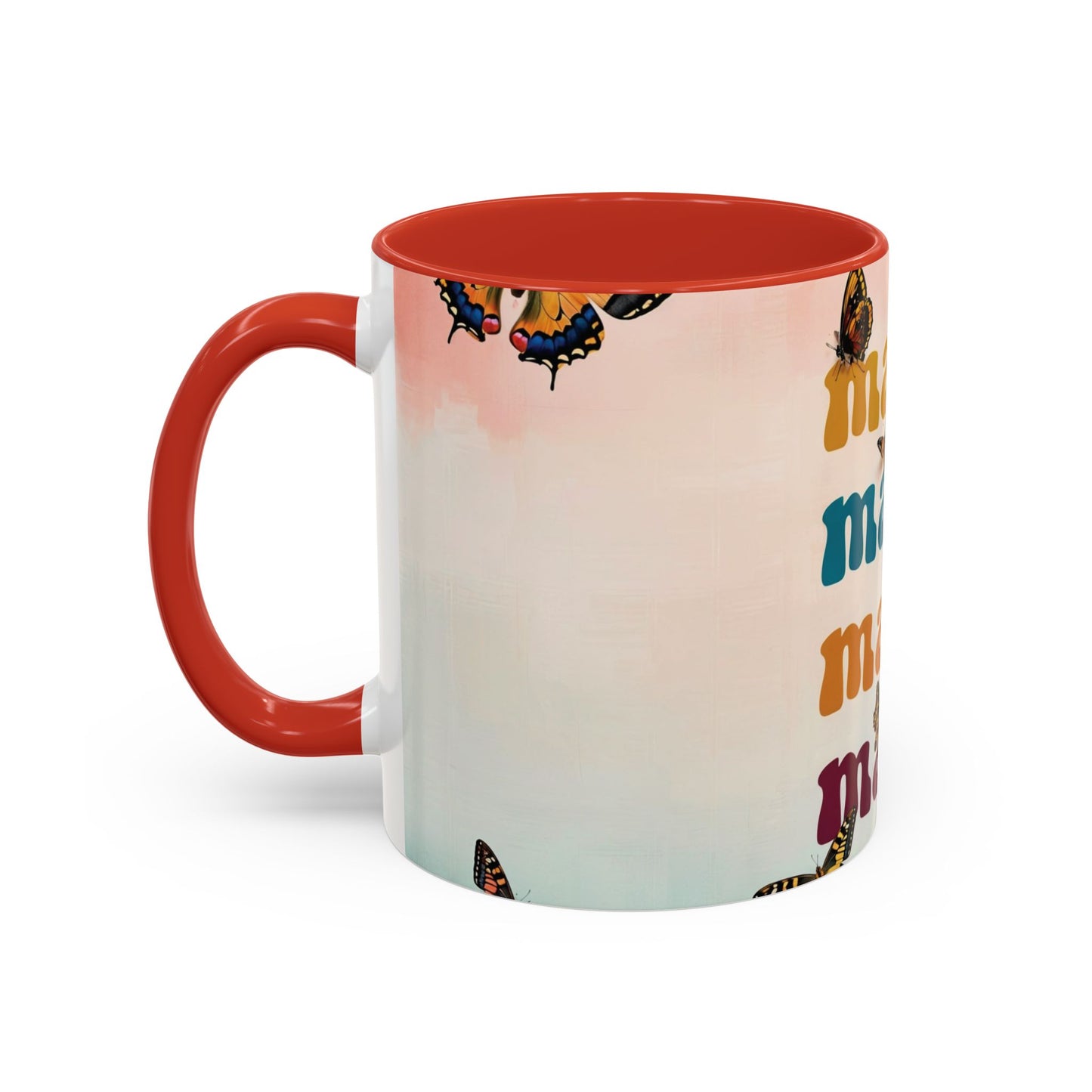 Coffee Mug - Butterfly Mama Accent Mug for Moms