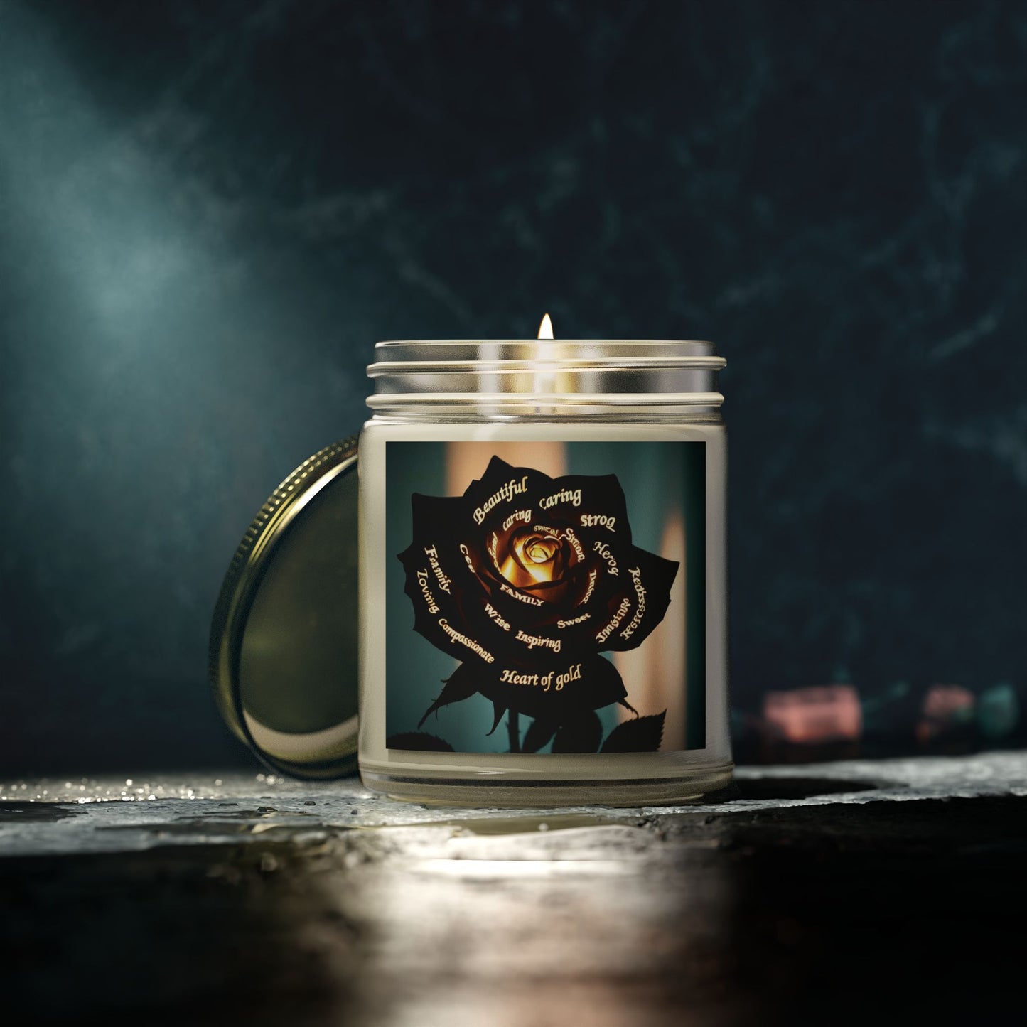 Heart of Gold Scented Candle - Coconut Apricot Wax (4oz & 9oz)