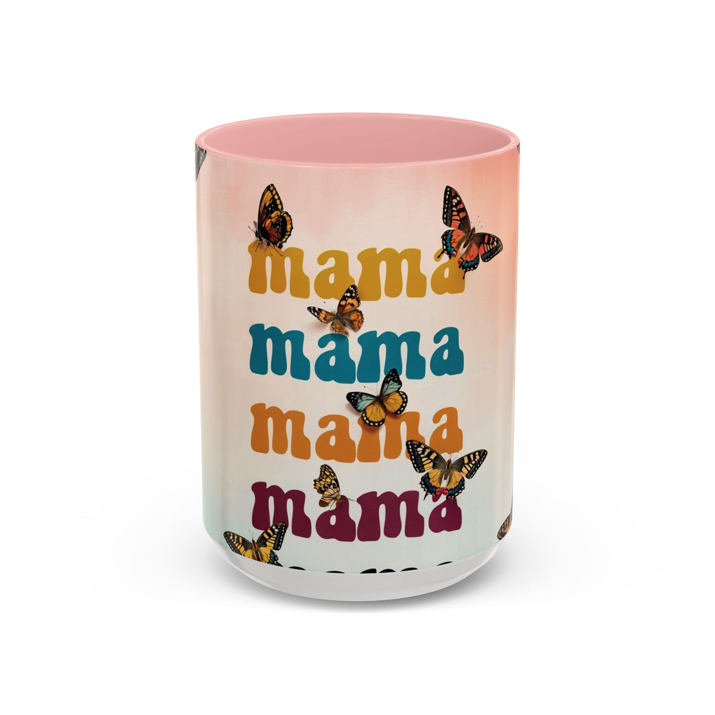 Coffee Mug - Butterfly Mama Accent Mug for Moms