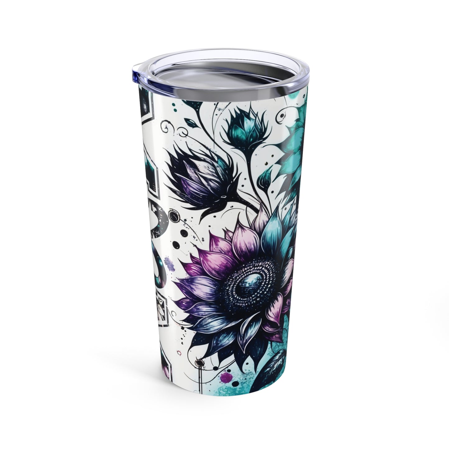 20oz Floral Tumbler - Unique Sunflower Design for Moms